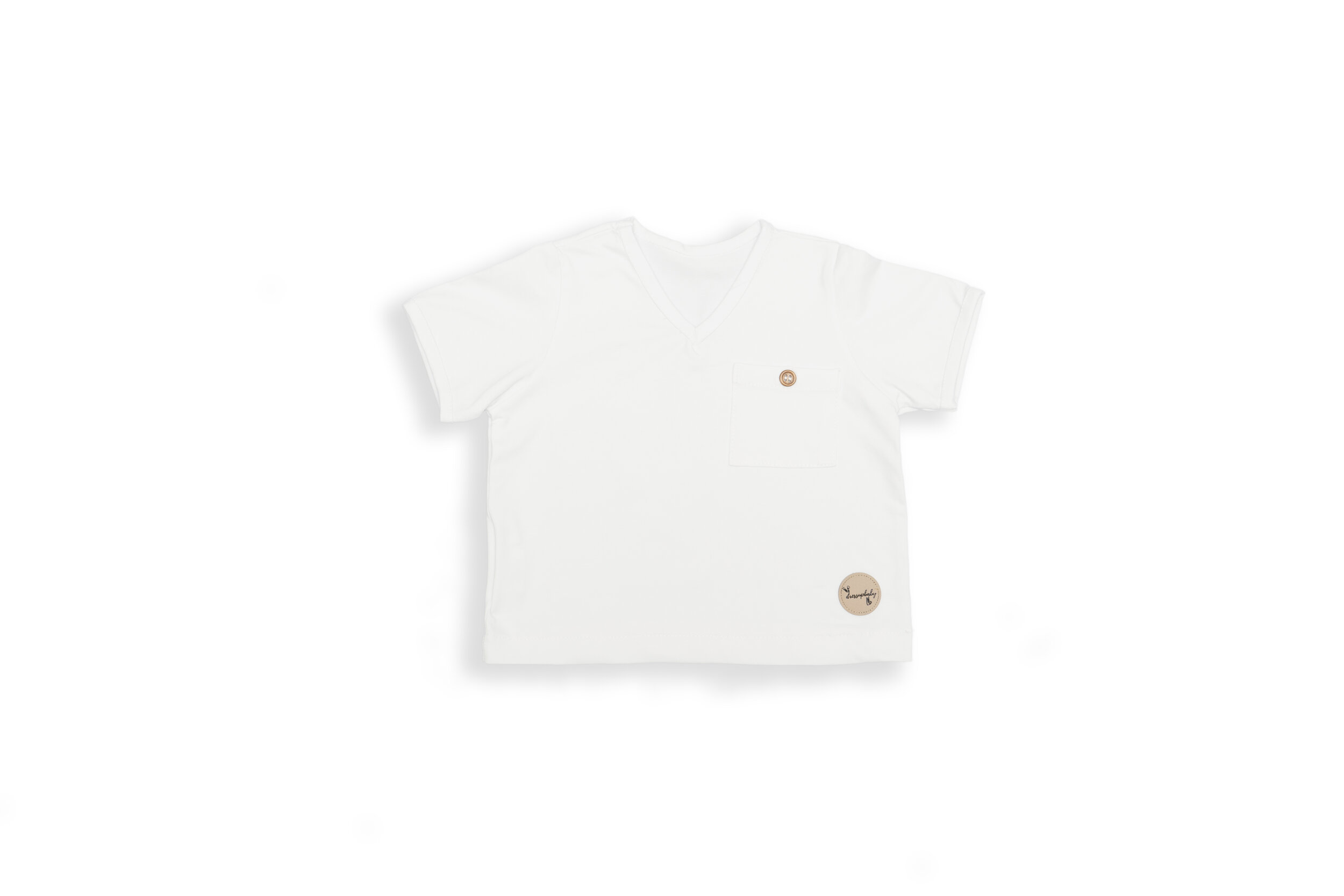 White V-Neck Shirt