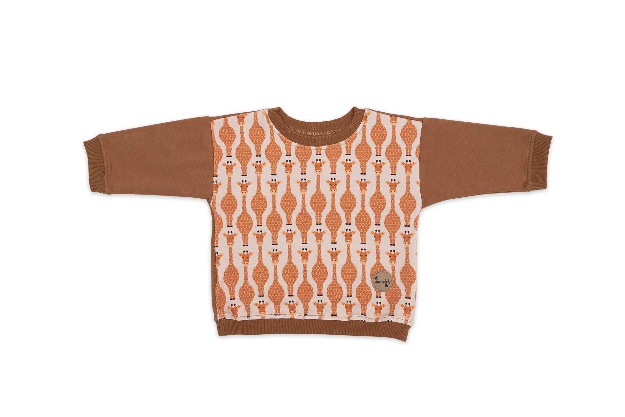 kid's jumper in giraffe print