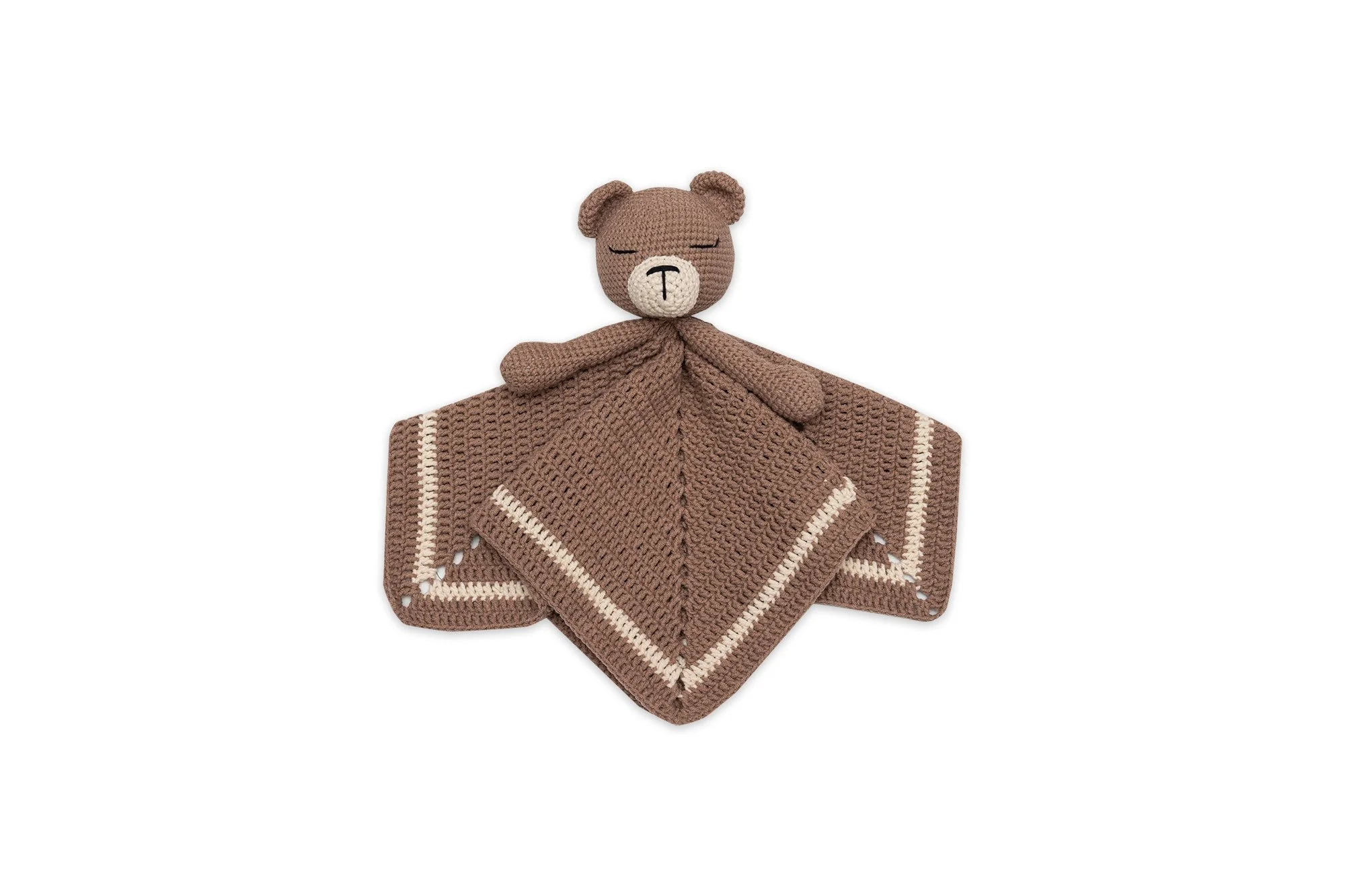 BEAR CROCHET SECURITY BLANKET