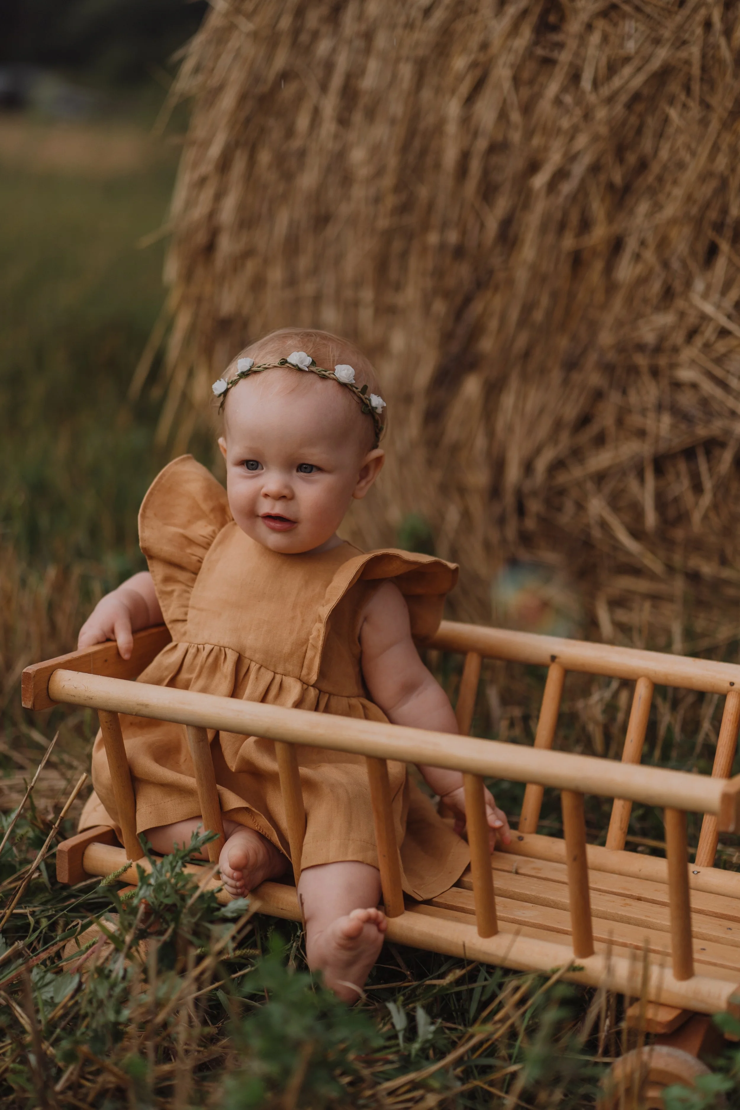 Cute Light Pink Linen Baby Dress - Ruffle Sleeve Summer Outfit DRESSUPBABY Cute Light Pink Linen Baby Dress - Ruffle Sleeve Summer Outfit DRESSUPBABY