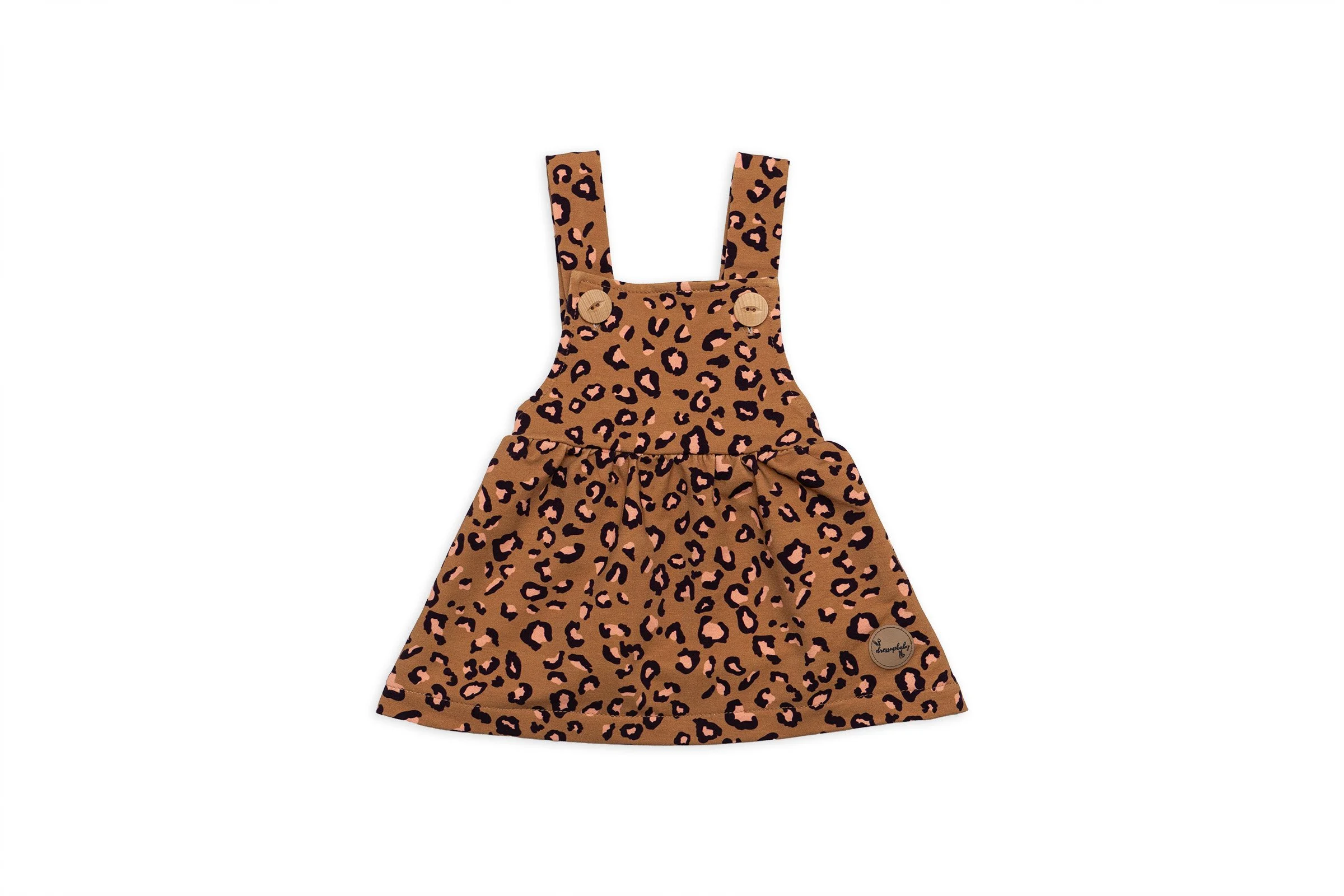 Baby Toddler Brown Leopard Print Dress — DRESSUPBABY