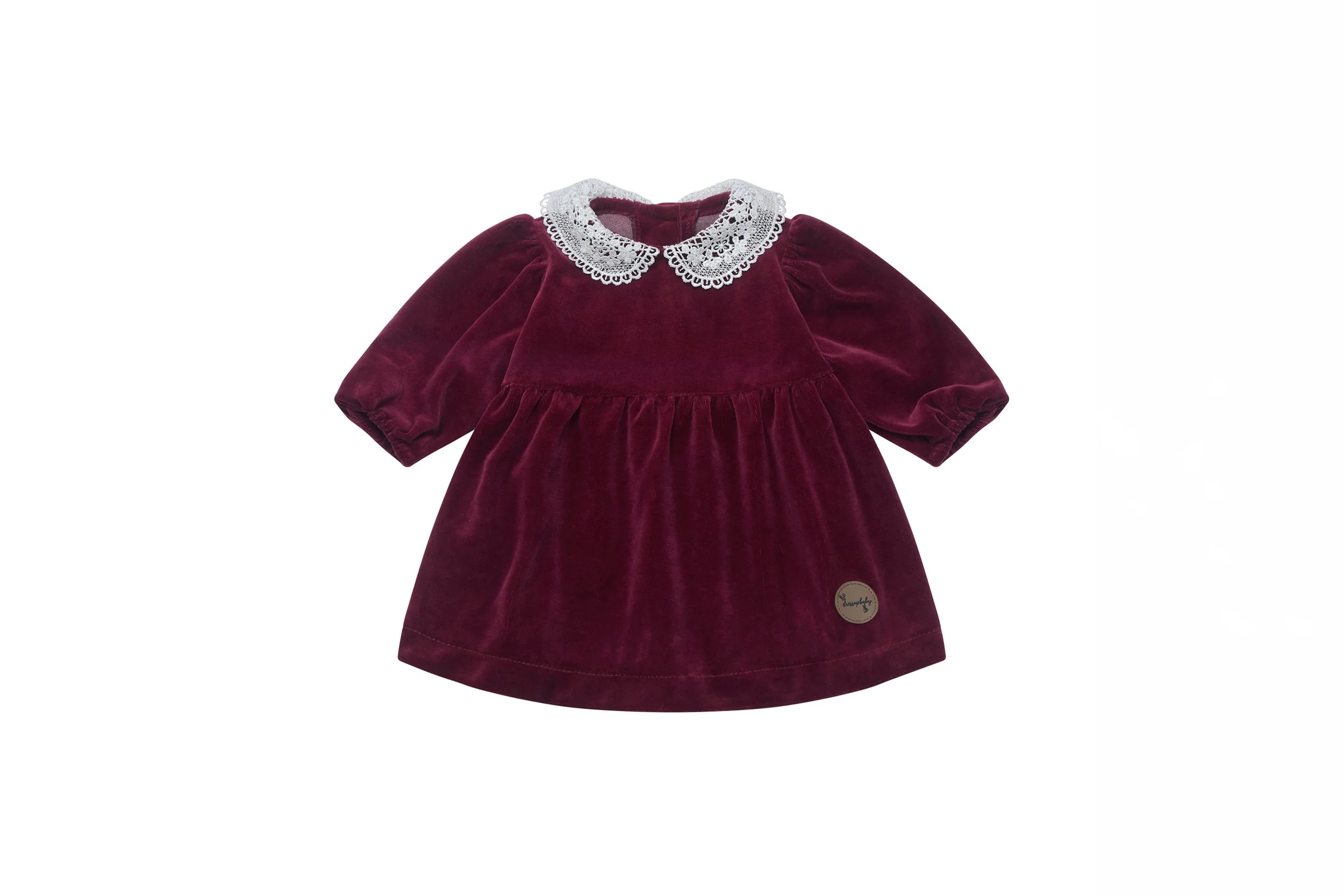 Burgundy Baby Doll Dress