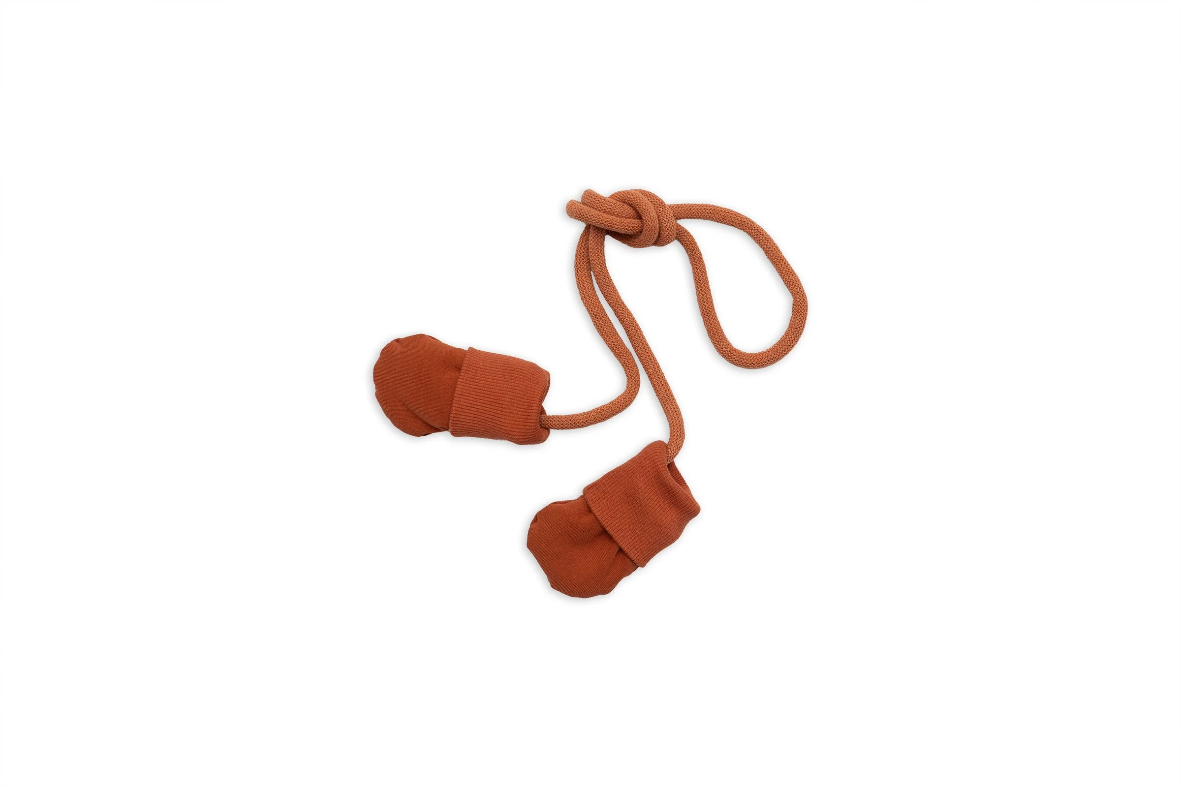 BABY & TODDLER BURNT ORANGE MITTENS