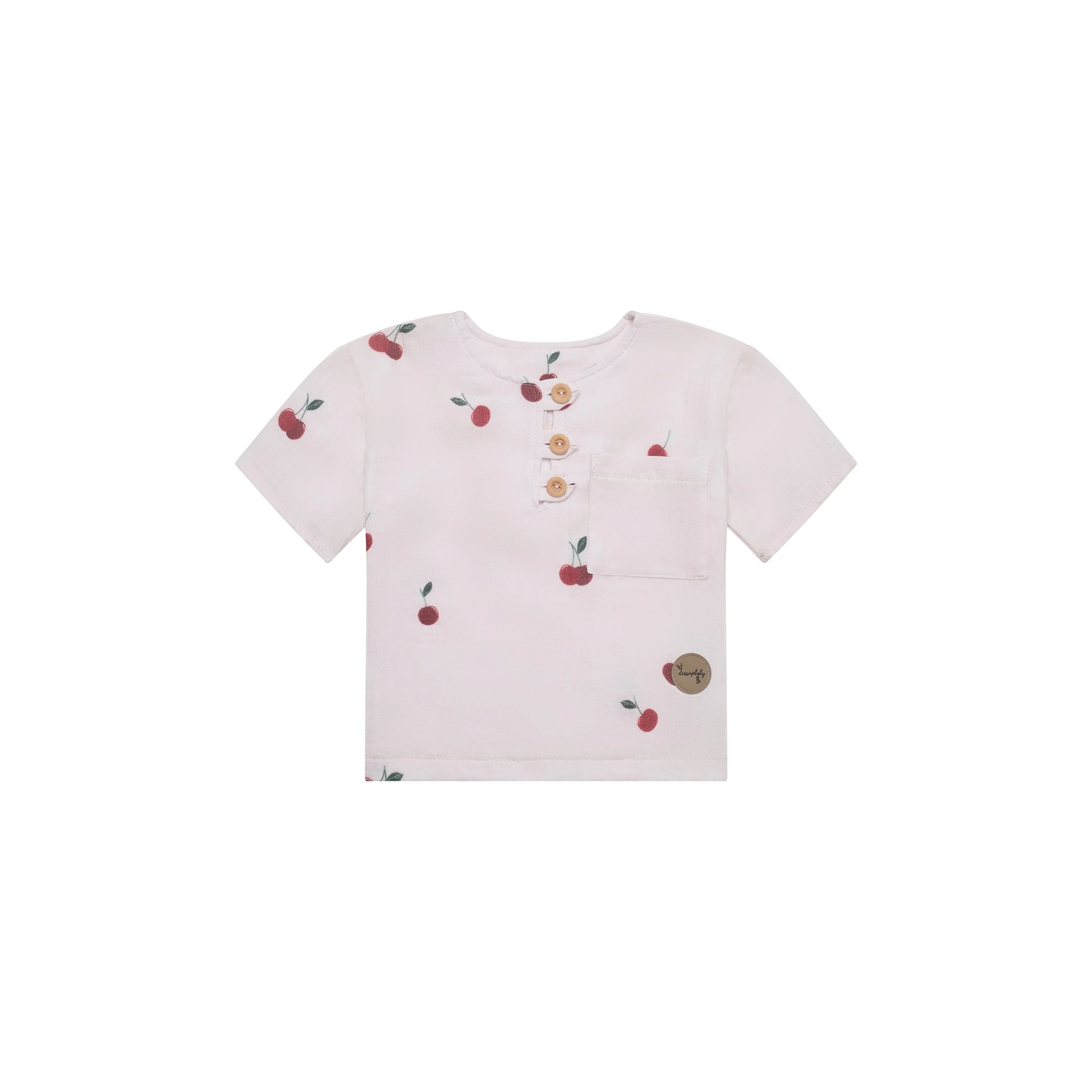 Baby and Toddler Cherry Print Cotton T-Shirt