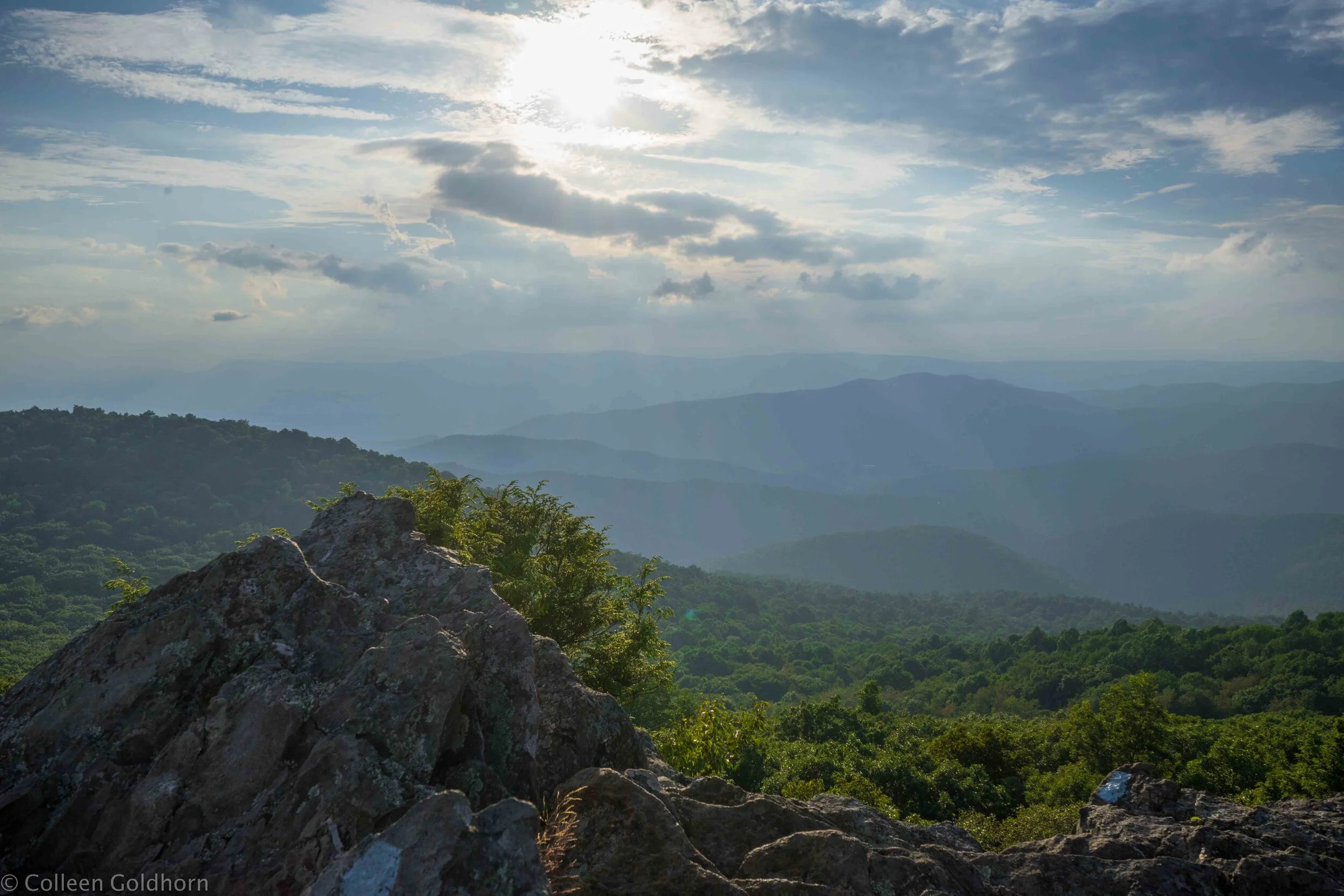 Hike to Bearfence Mountain, Shenandoah National Park, Virginia 