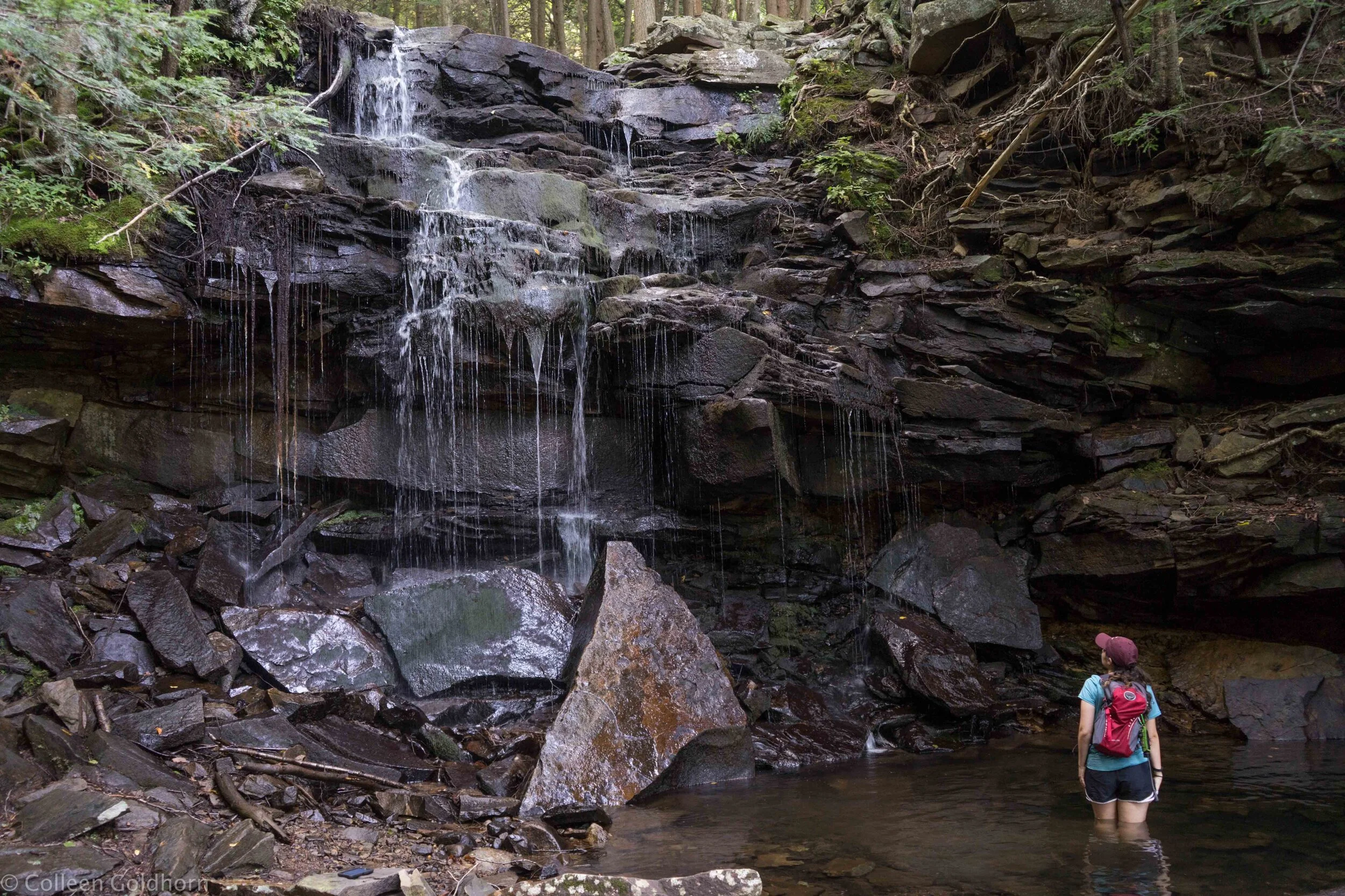 Hike to Dutchman Falls,  Loyalsock State Forest,Pennsylvania