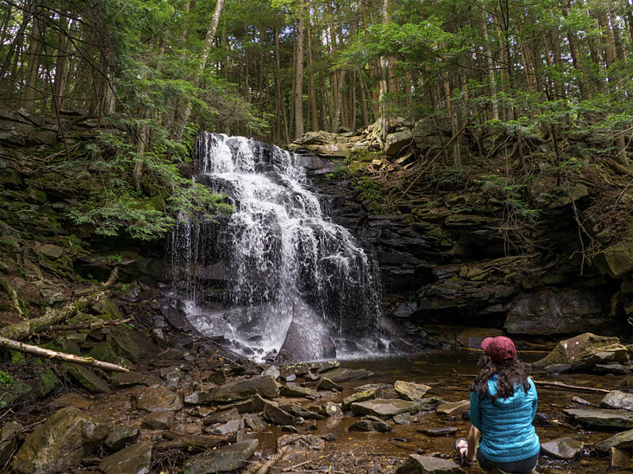 Hike to Dutchman Falls, Loyalsock State Forest, Pennsylvania