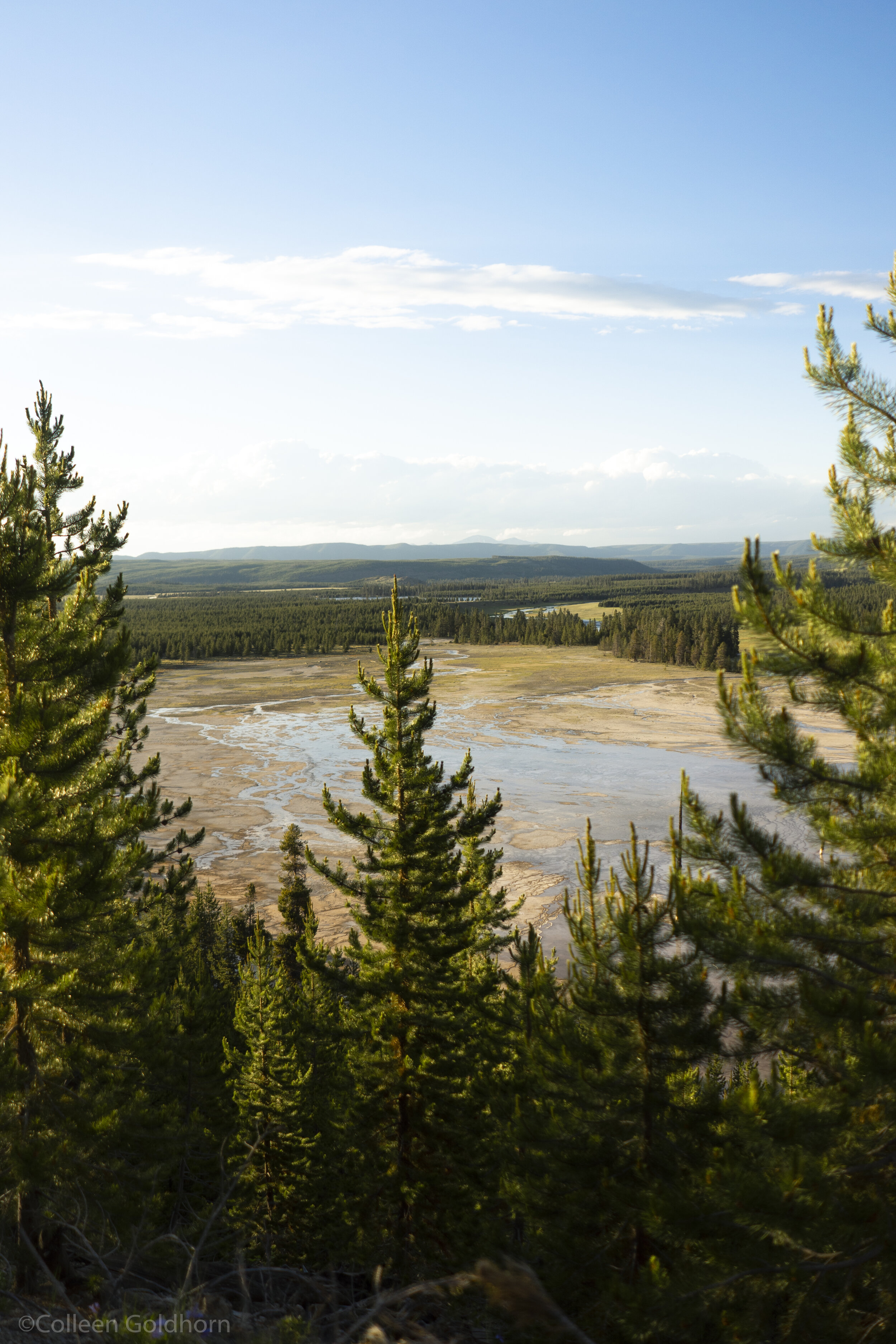 Grand Prismatic Springs Overlook via Fairy Falls Trail, Yellowstone National Park, Wyoming