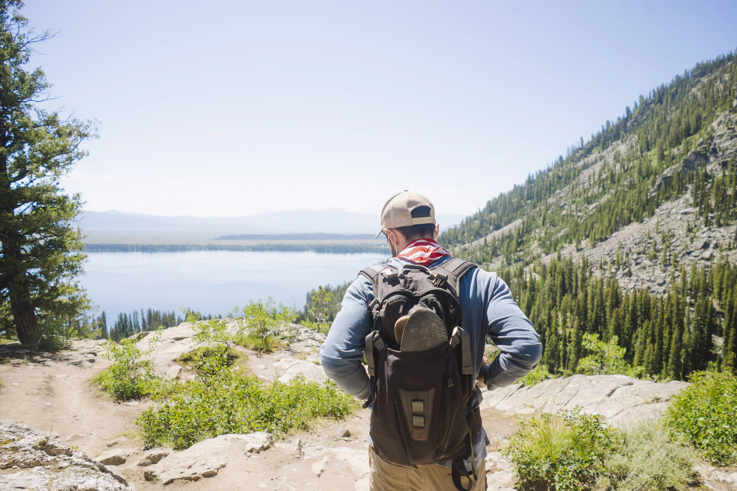 Hidden Falls &amp; Inspiration Point via Jenny Lake Trail,  Grand Teton National Park, Wyoming