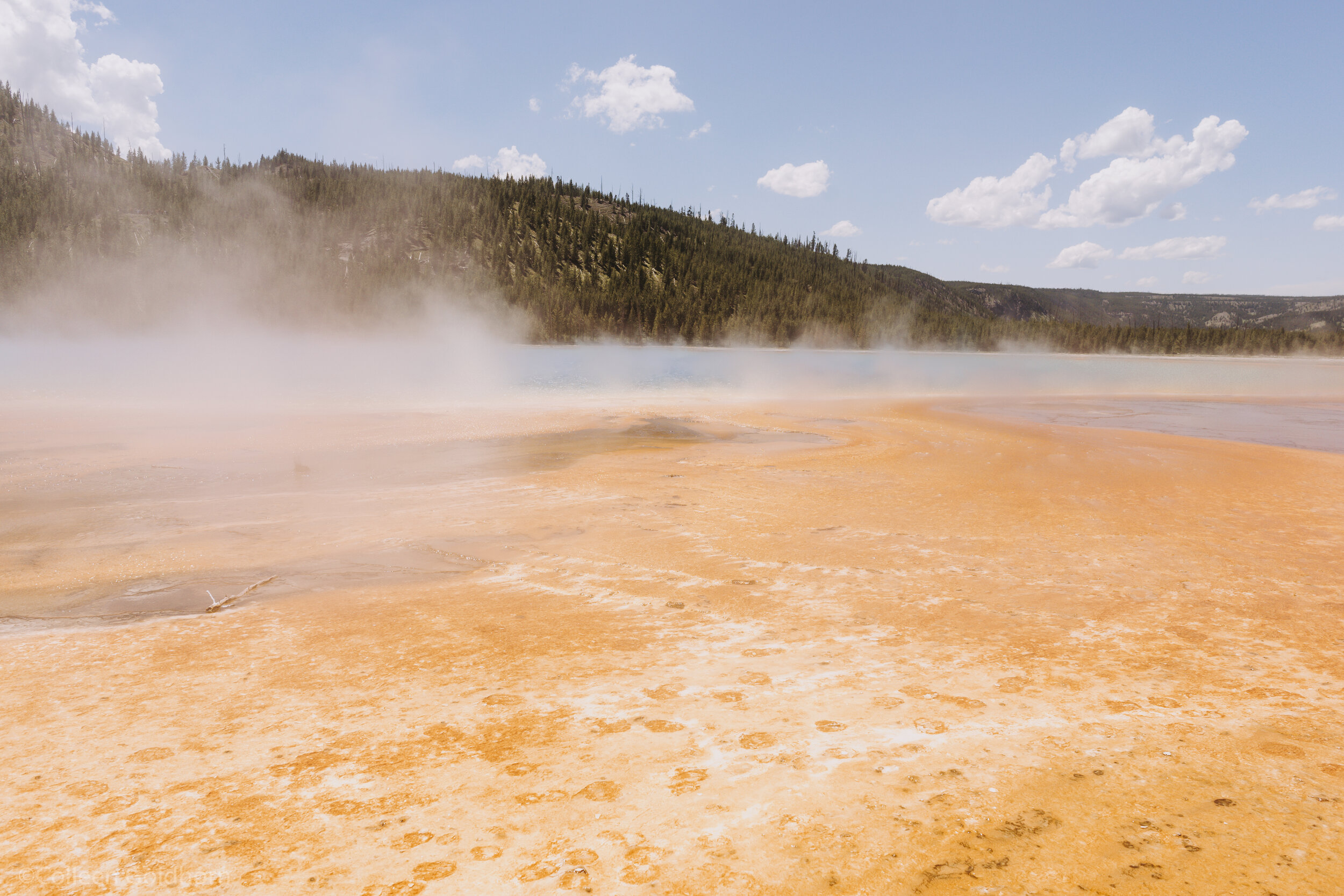 Grand Prismatic Springs, Yellowstone National Park, Wyoming