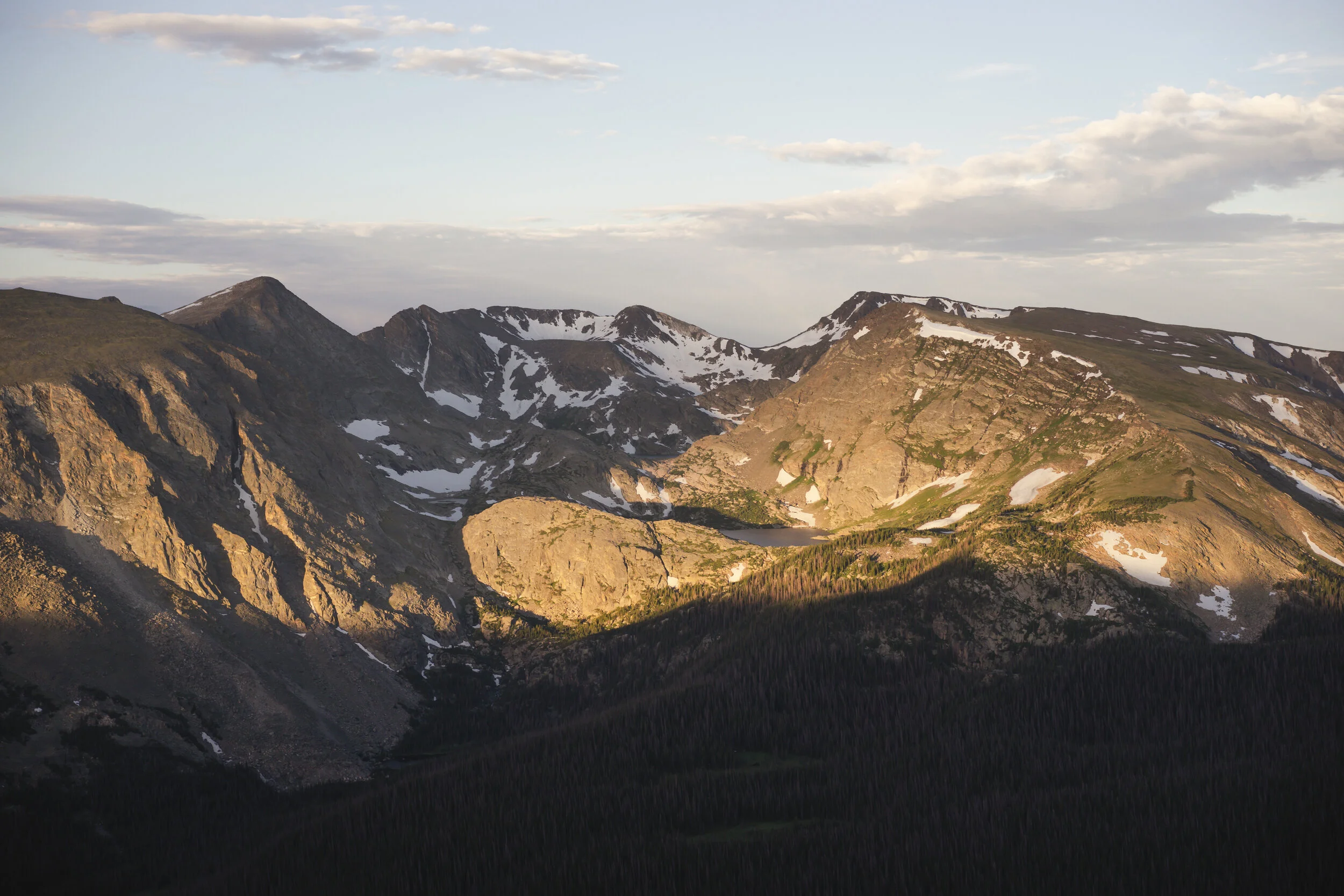 Sunrise along Trail Ridge Road