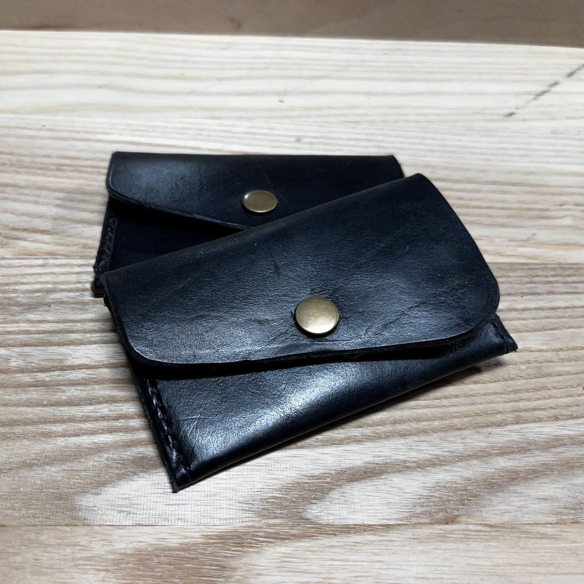 Black leather wallet