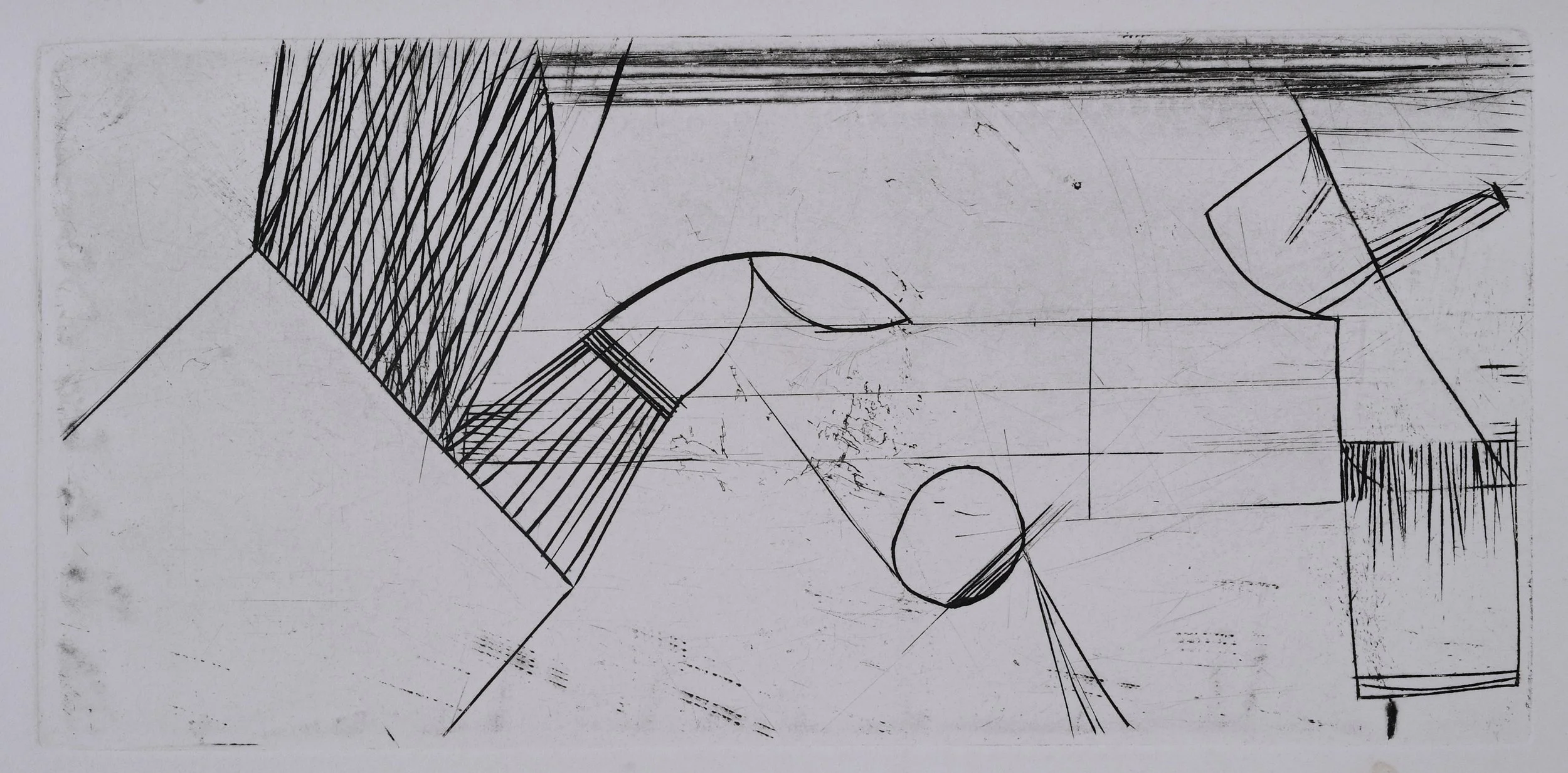 3.10.62, 1962, engraving, 3x6.5 in. 