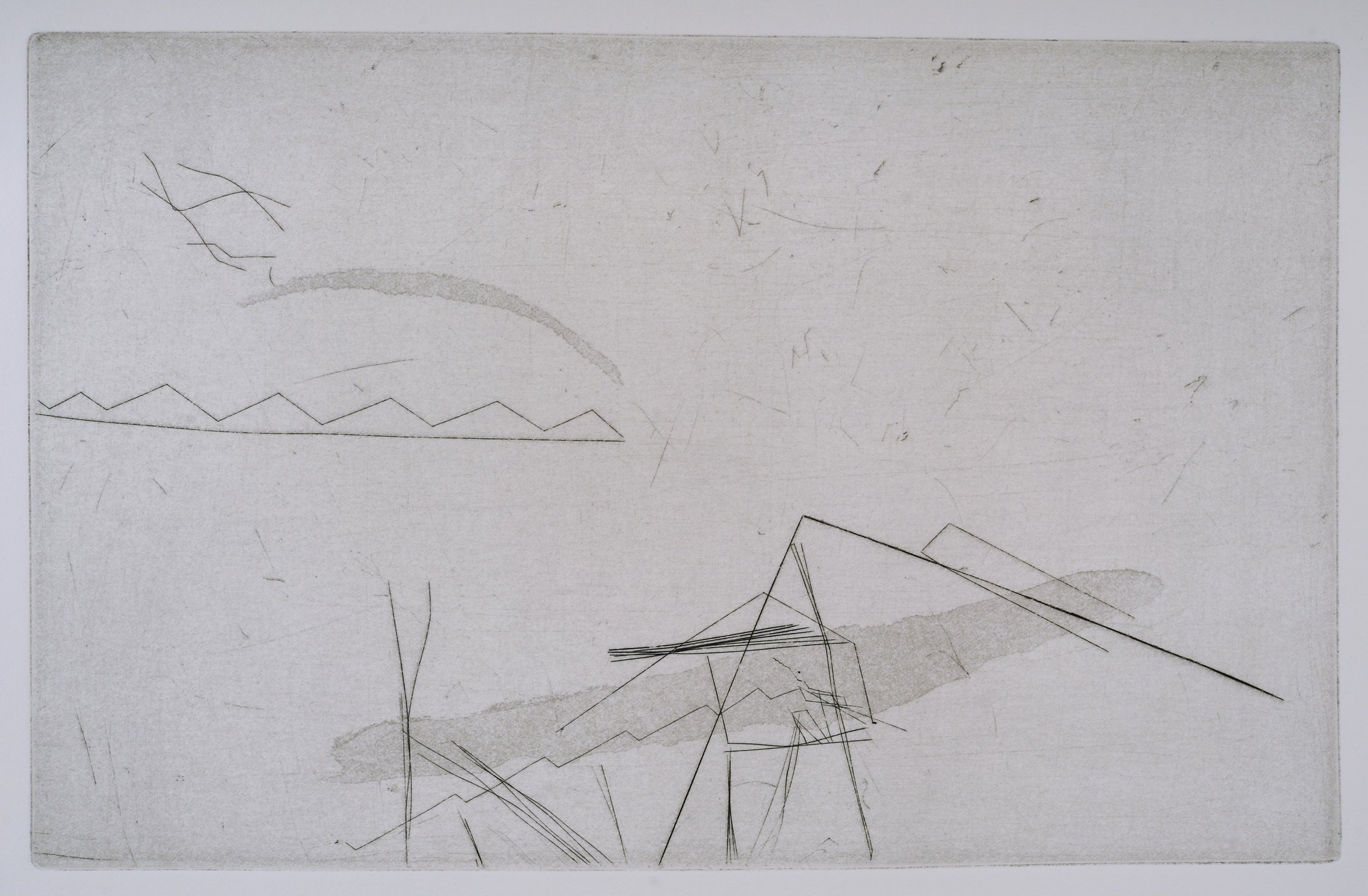 Engraving with Aquatint, 1969, 7.5 x 12 in. 

