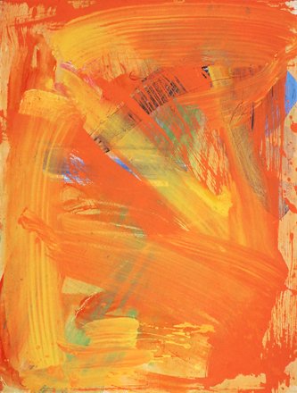Red, Yellow, Blue, Green, 2002, acrylic on canvas, 44x33 in.