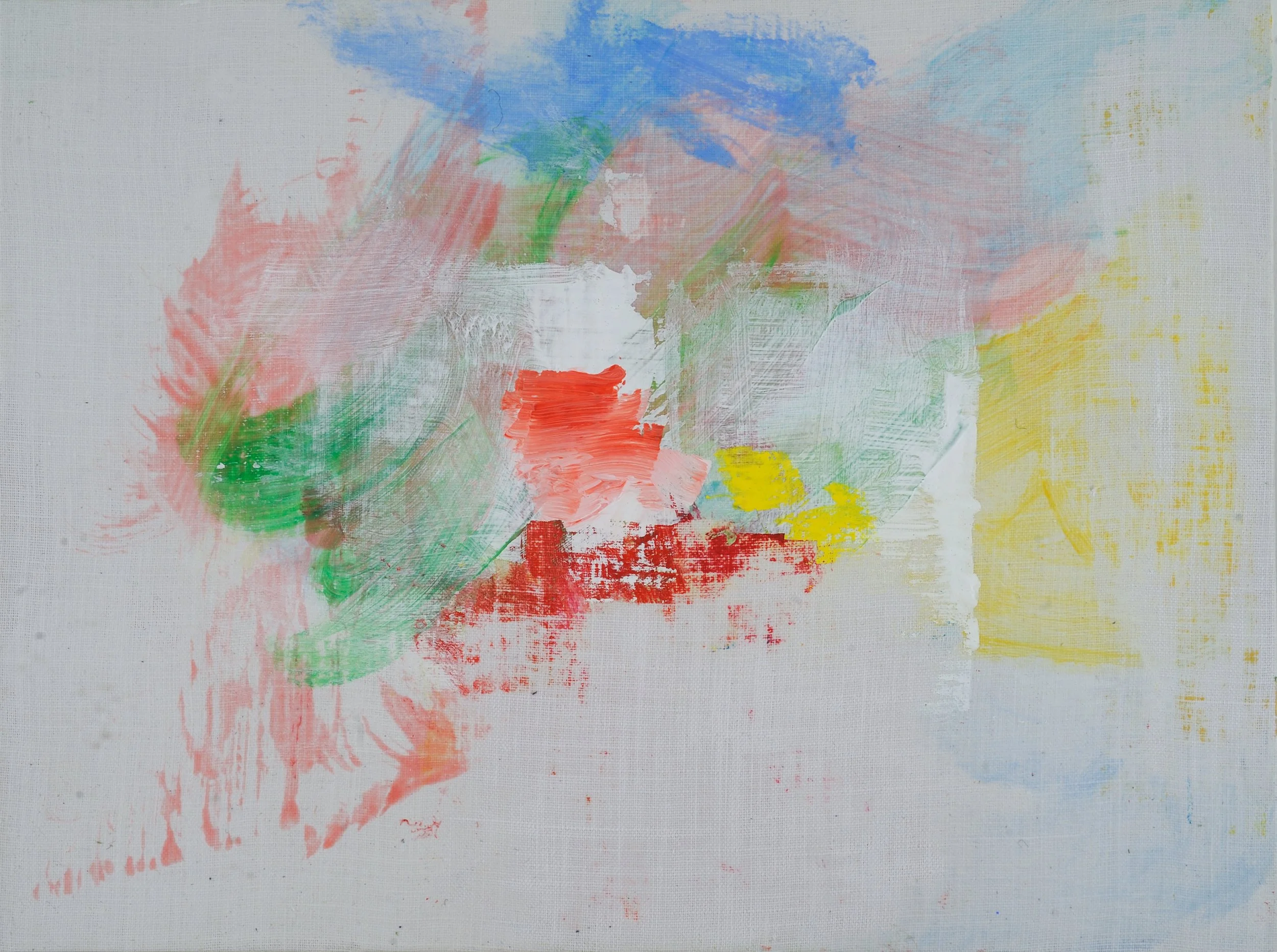 Cube, 2019-20, acrylic on linen, mounted, 18x24 in. 
