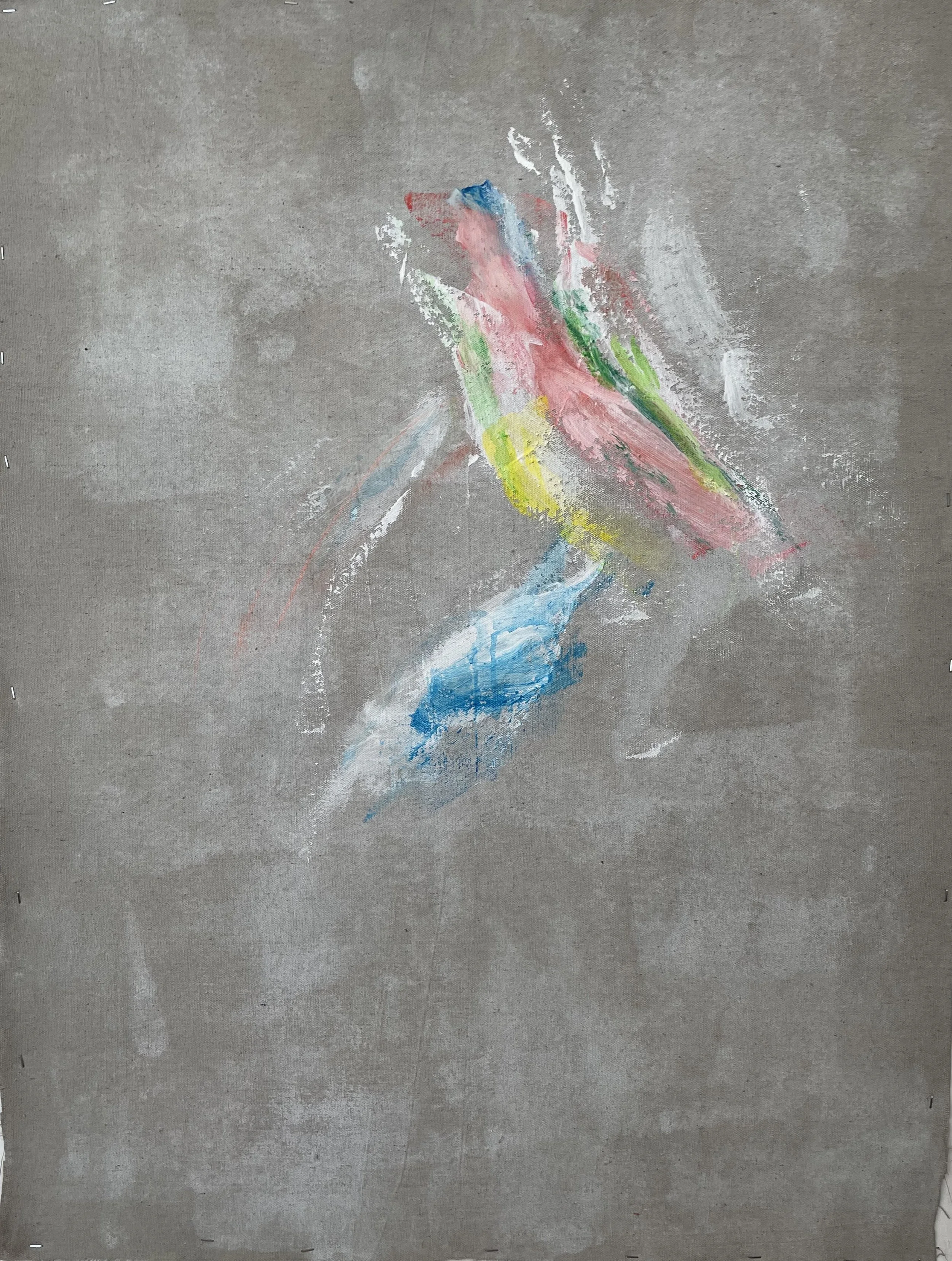 Fold, 2026, acrylic on canvas, 40.5 x 30.5 
