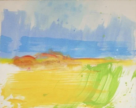 Yellowfield, 2010, acrylic on linen, 32x40 in. David Richard Gallery, New York 