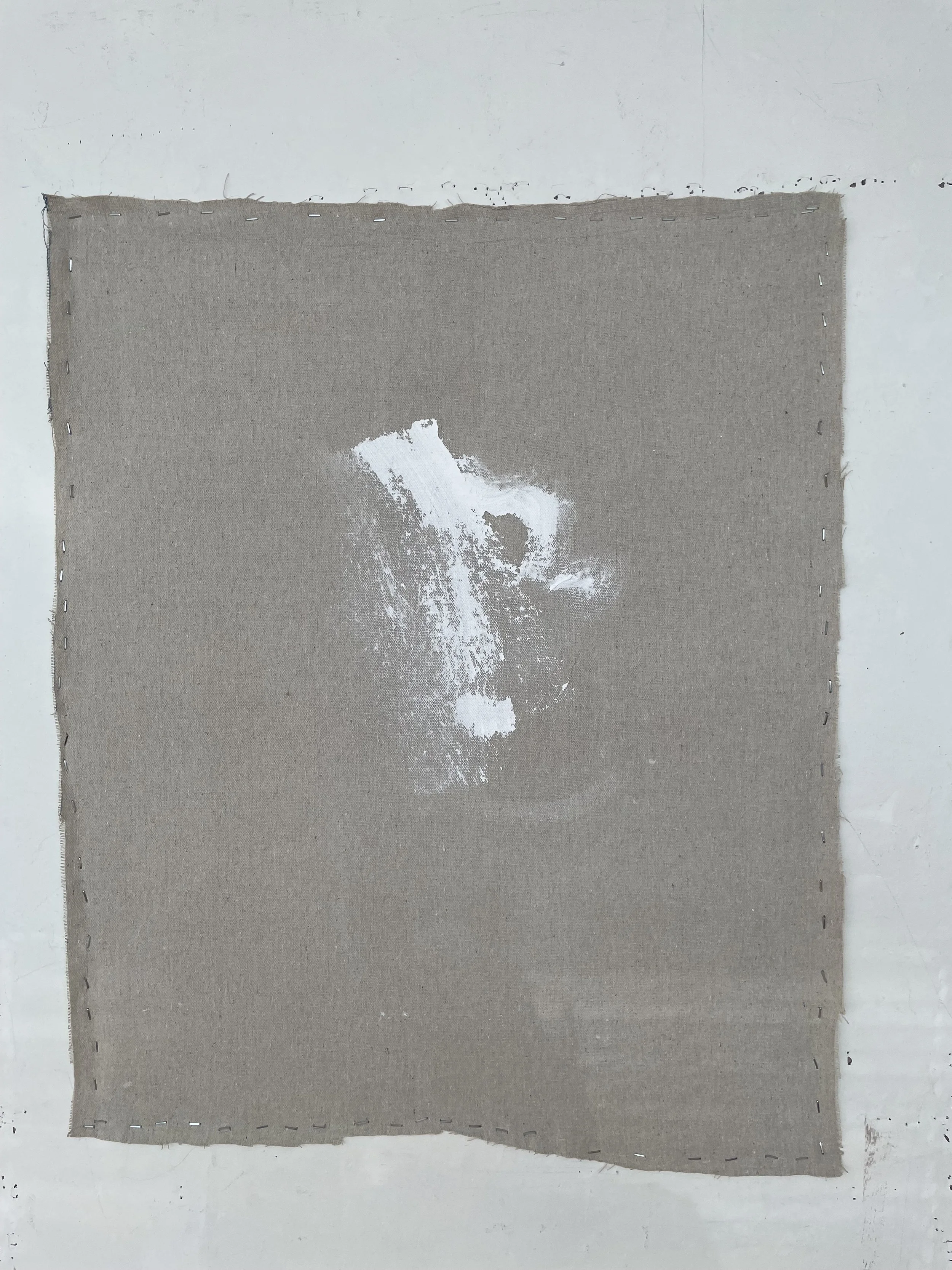 Handle, 2026, acrylic on canvas, 30x28 in. 