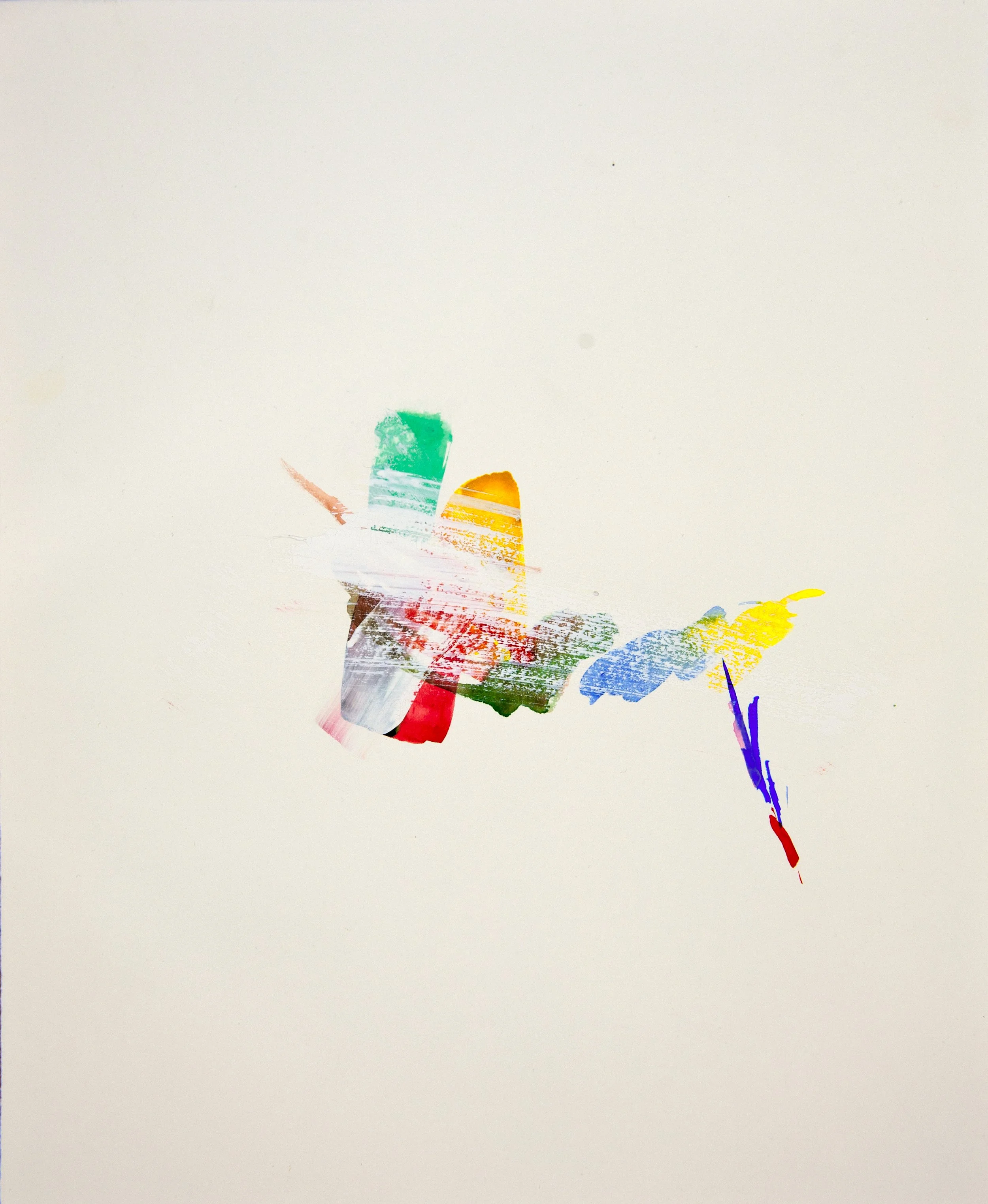 Dirigible, 2016,  watercolor on Revere paper, 18x15 in., 23x20 in. framed, glass   