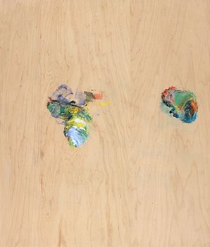 Duccio Fragment 5, 2011, acrylic on board, 30x24 in.