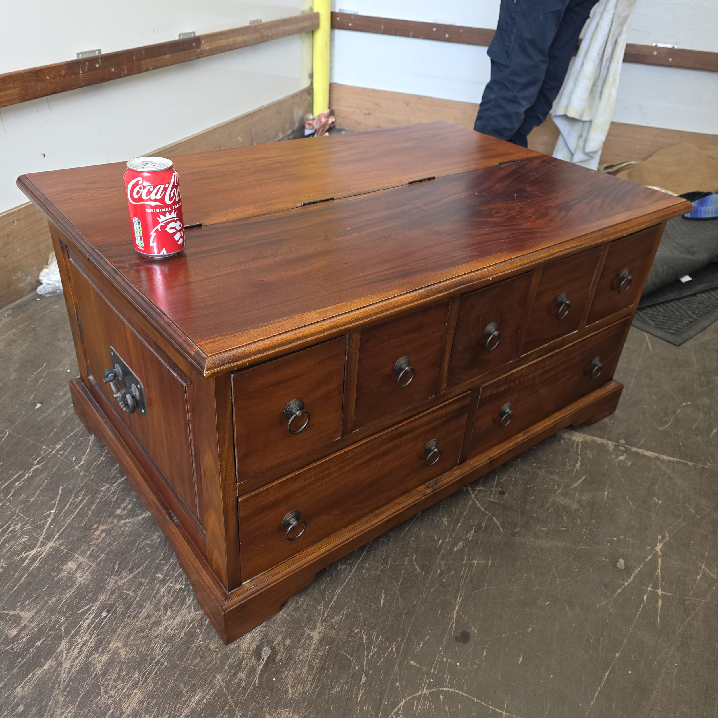 £65 - box with drawers  - 90cm wide 46cm deep 50cm high