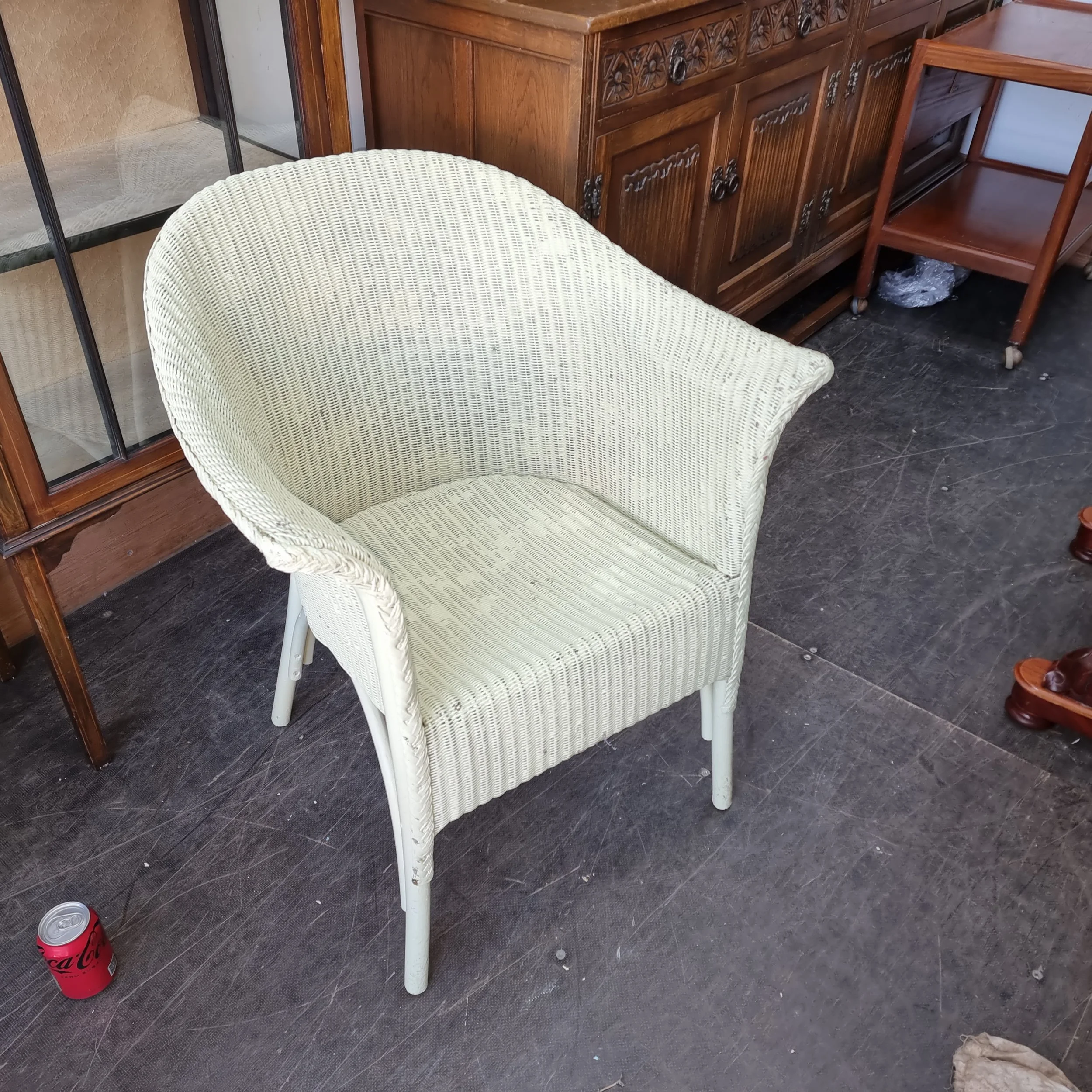 £85 Lloyd loom chair — RG Scott Furniture Mart