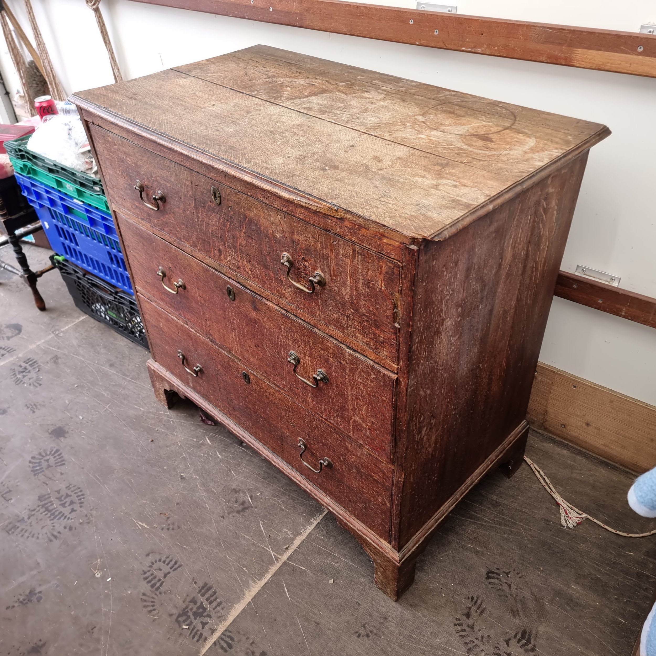 £30 pine chest of drawers - needs loving - 87cm wide x 45cm deep x 78cm ...