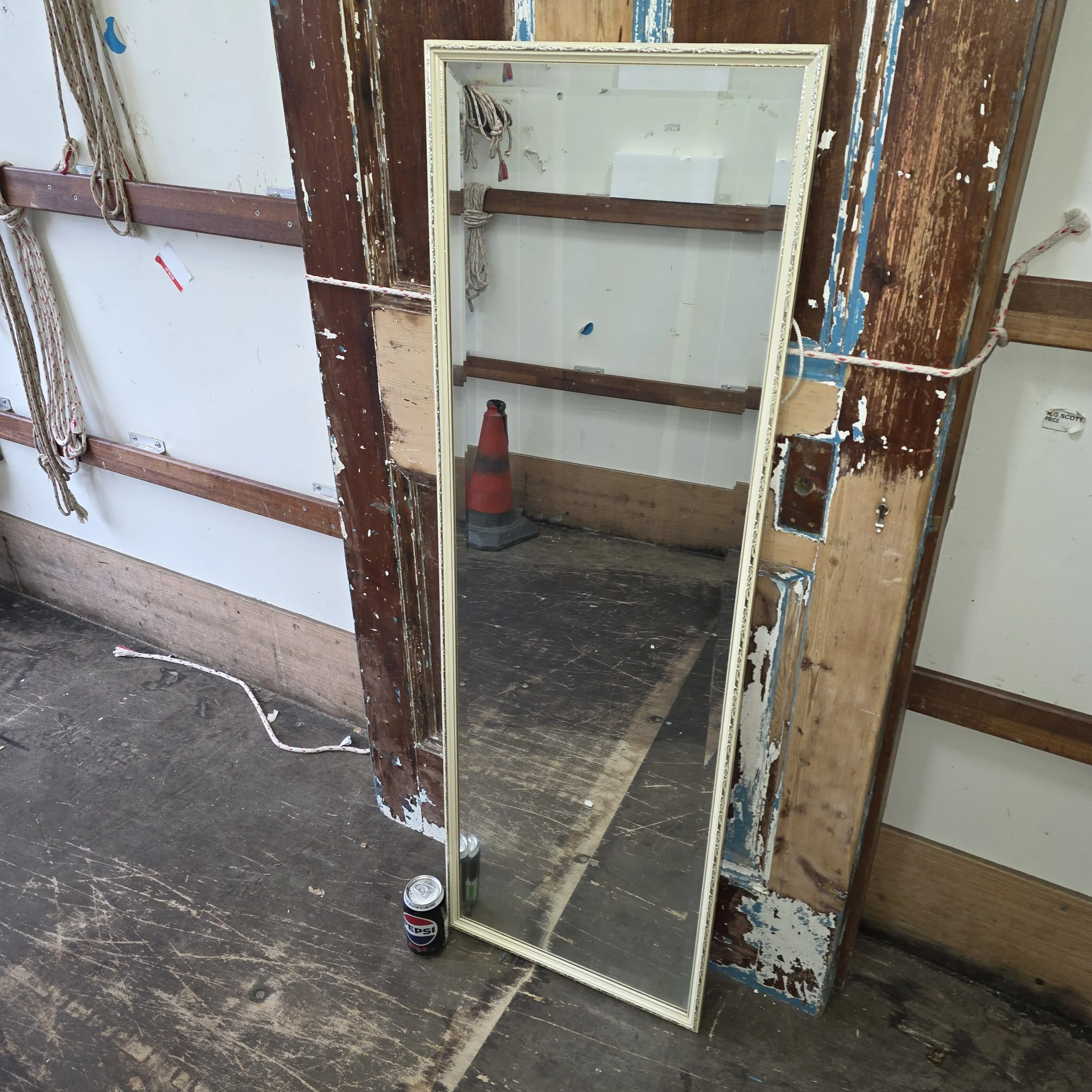 £30 - white mirror  - 41cm by 125cm