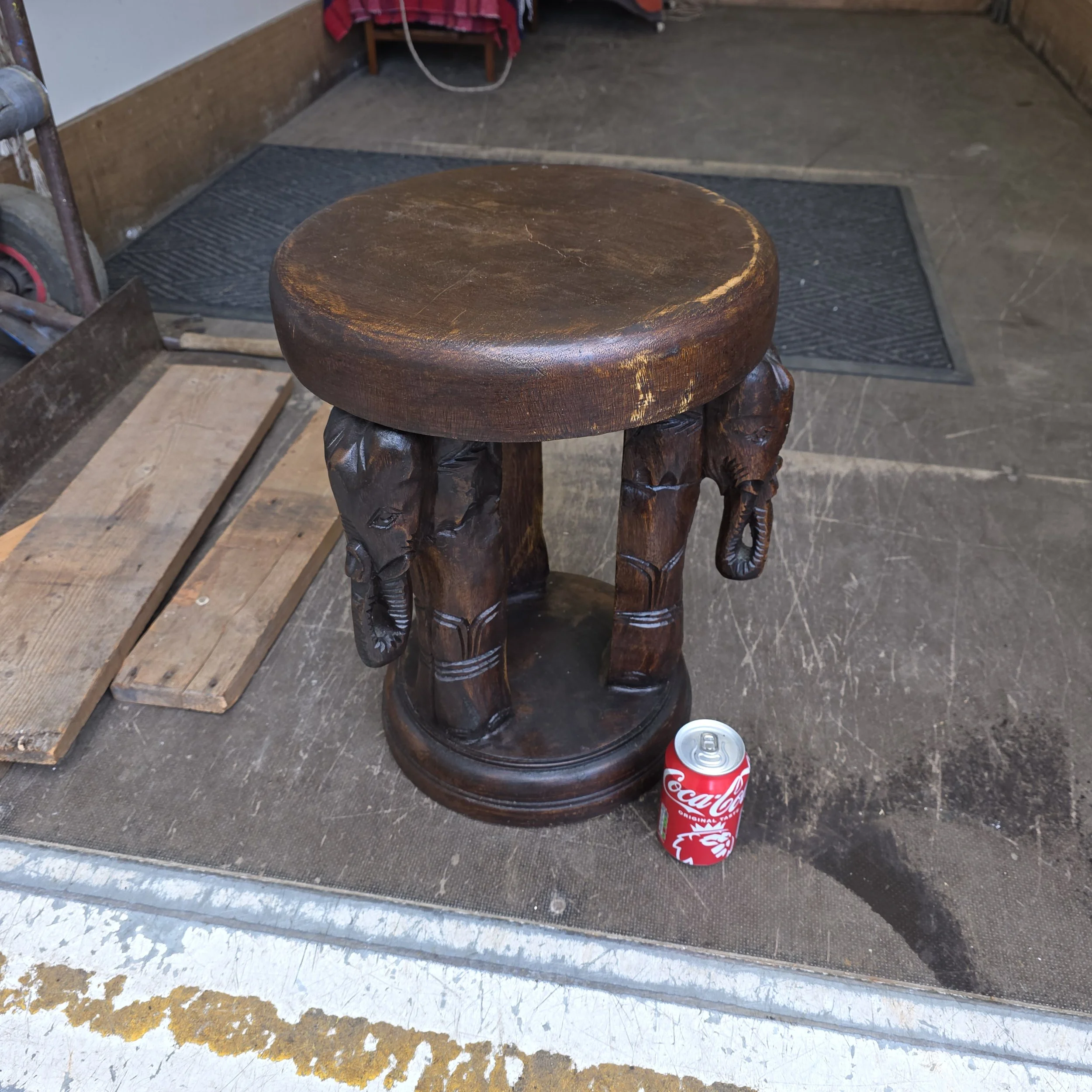 £45 - elephant stool  - 47cm tall