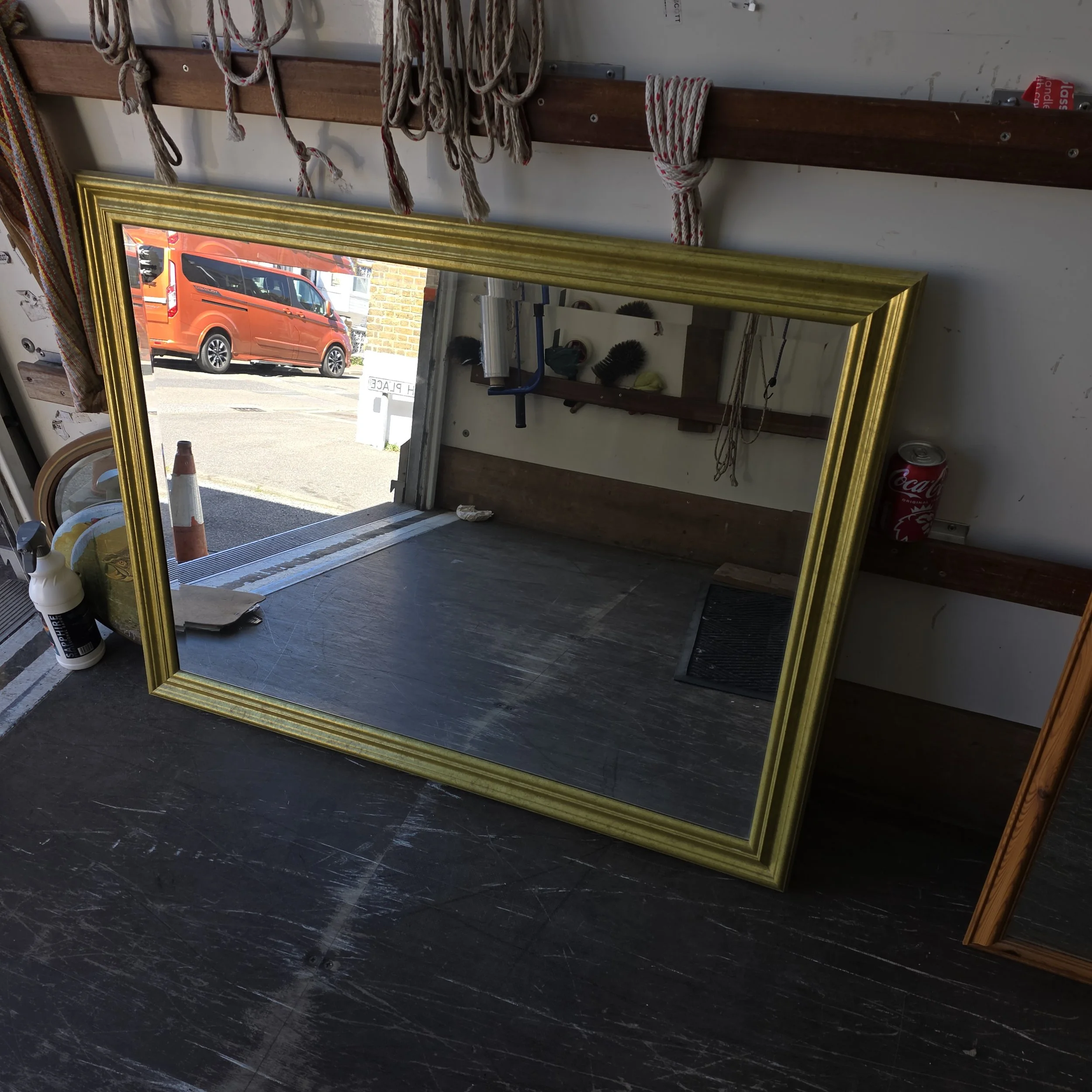 £40 gold mirror -  114cm by 90cm