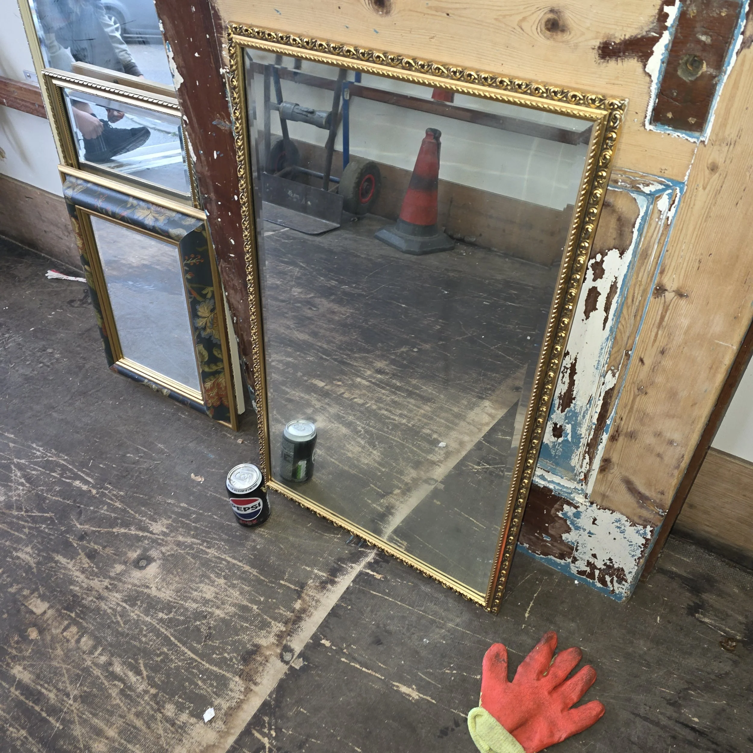 £35 - gilt mirror  - 50cm by 80cm