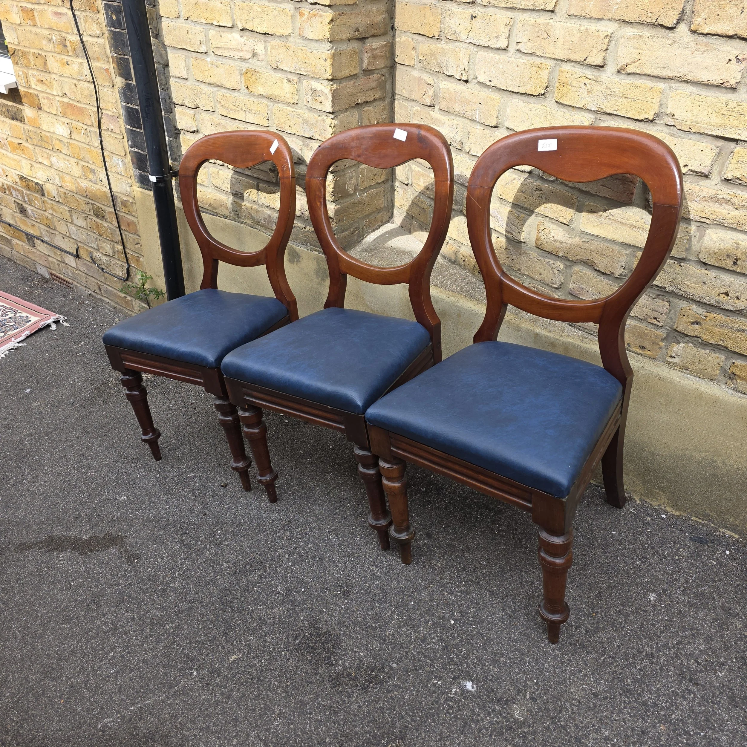 £25 each - ballon back antique chairs