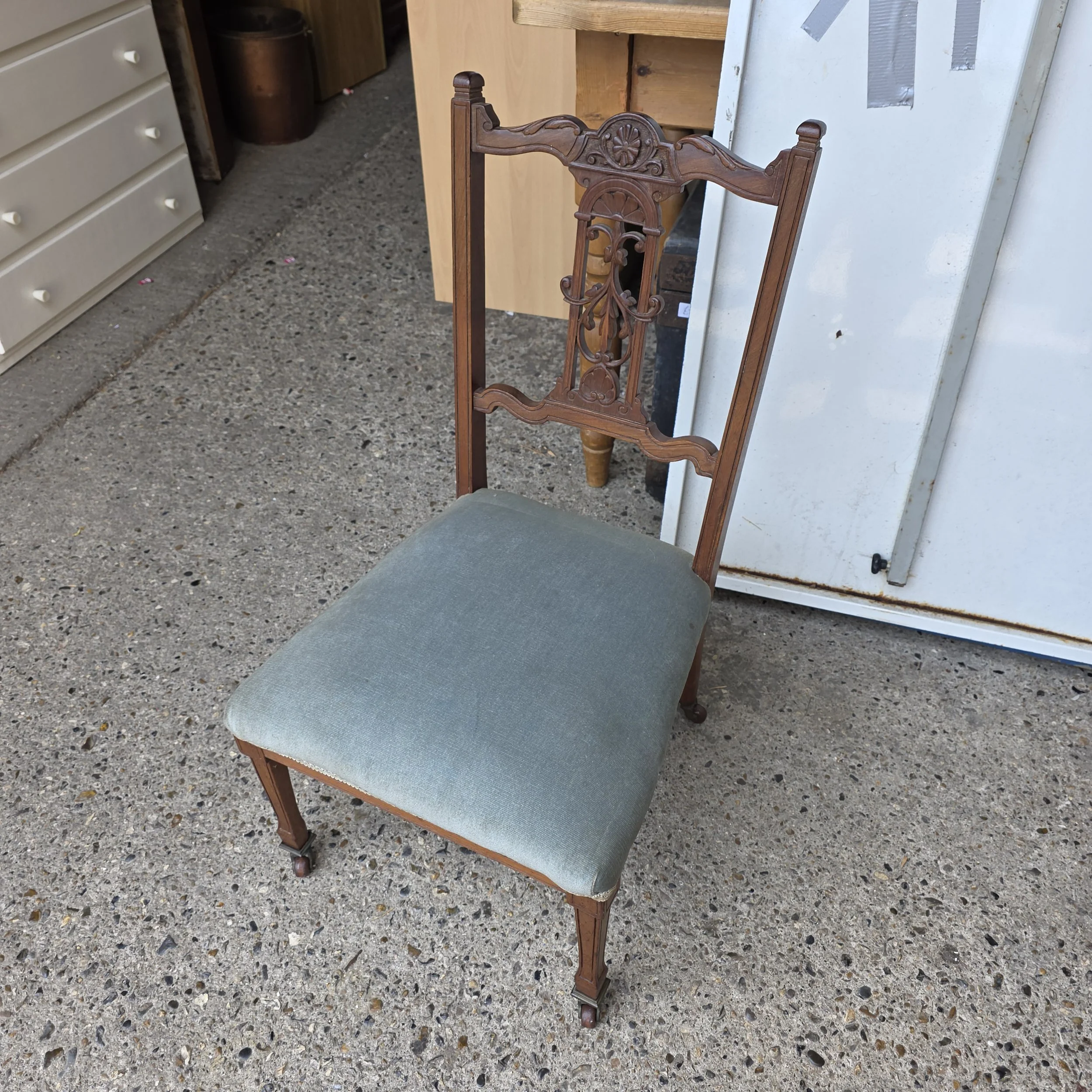 £30 - low seated chair antique