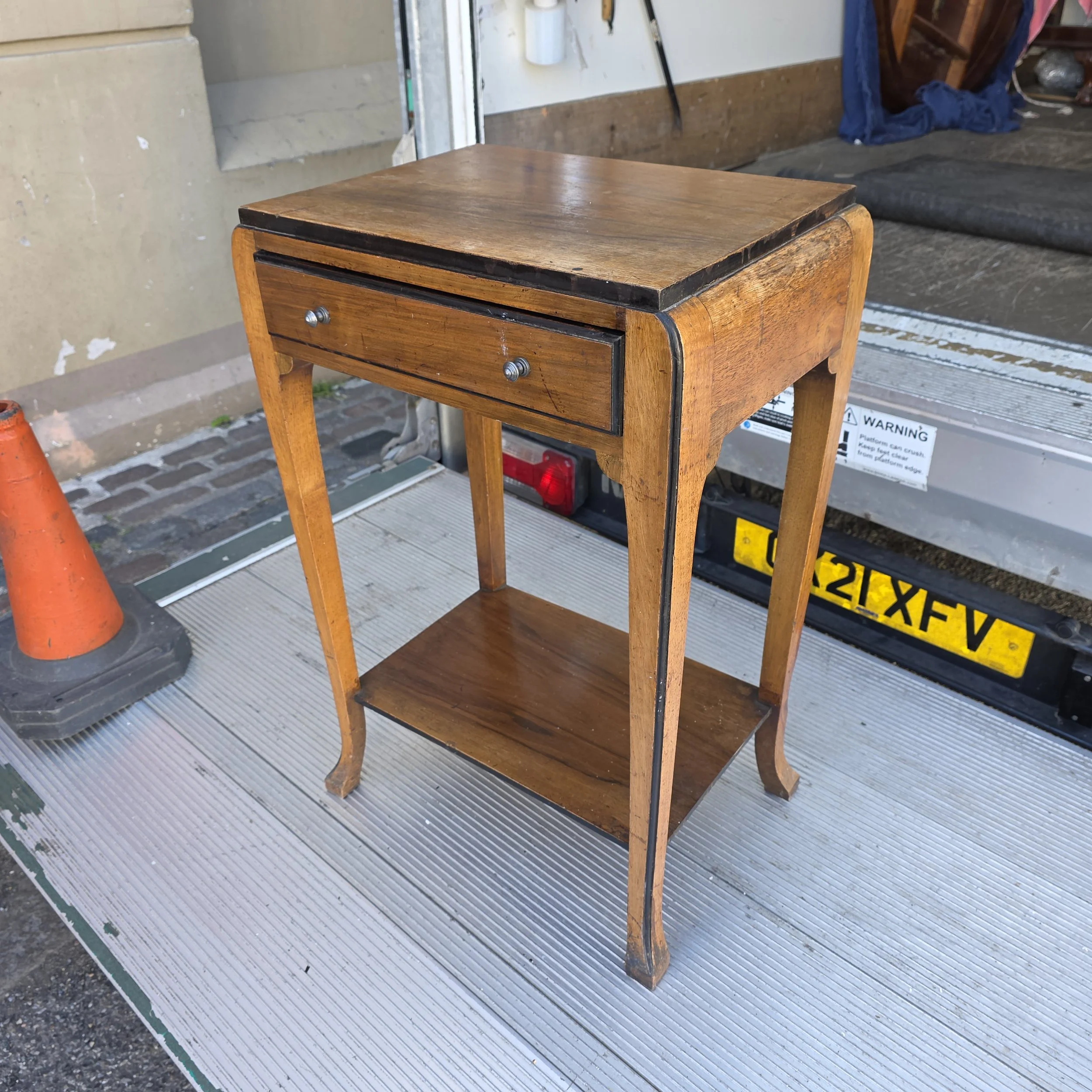 £40 -  table with drawer - 50cm wide 35cm deep 76cm high