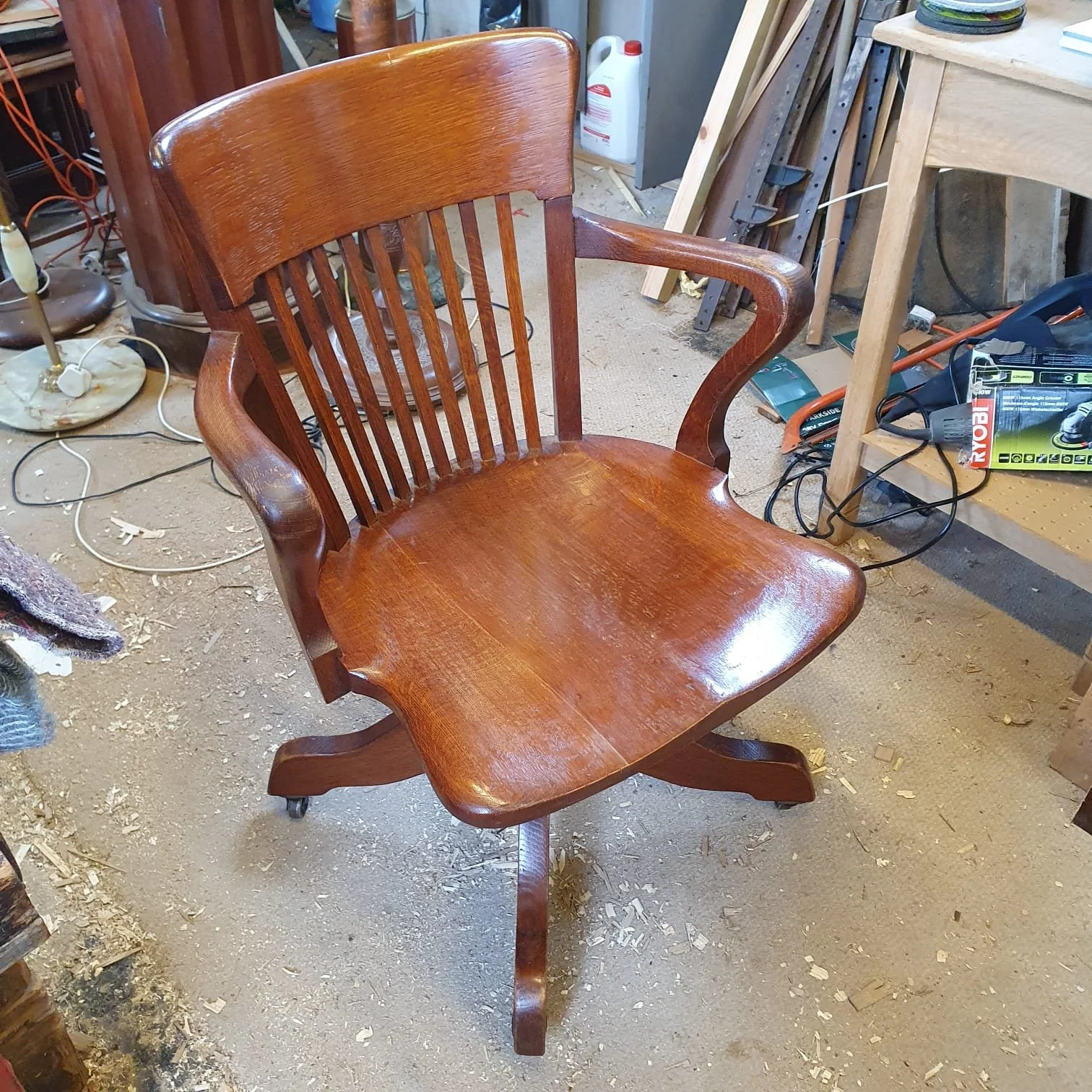 £185 - office swivel chair antique