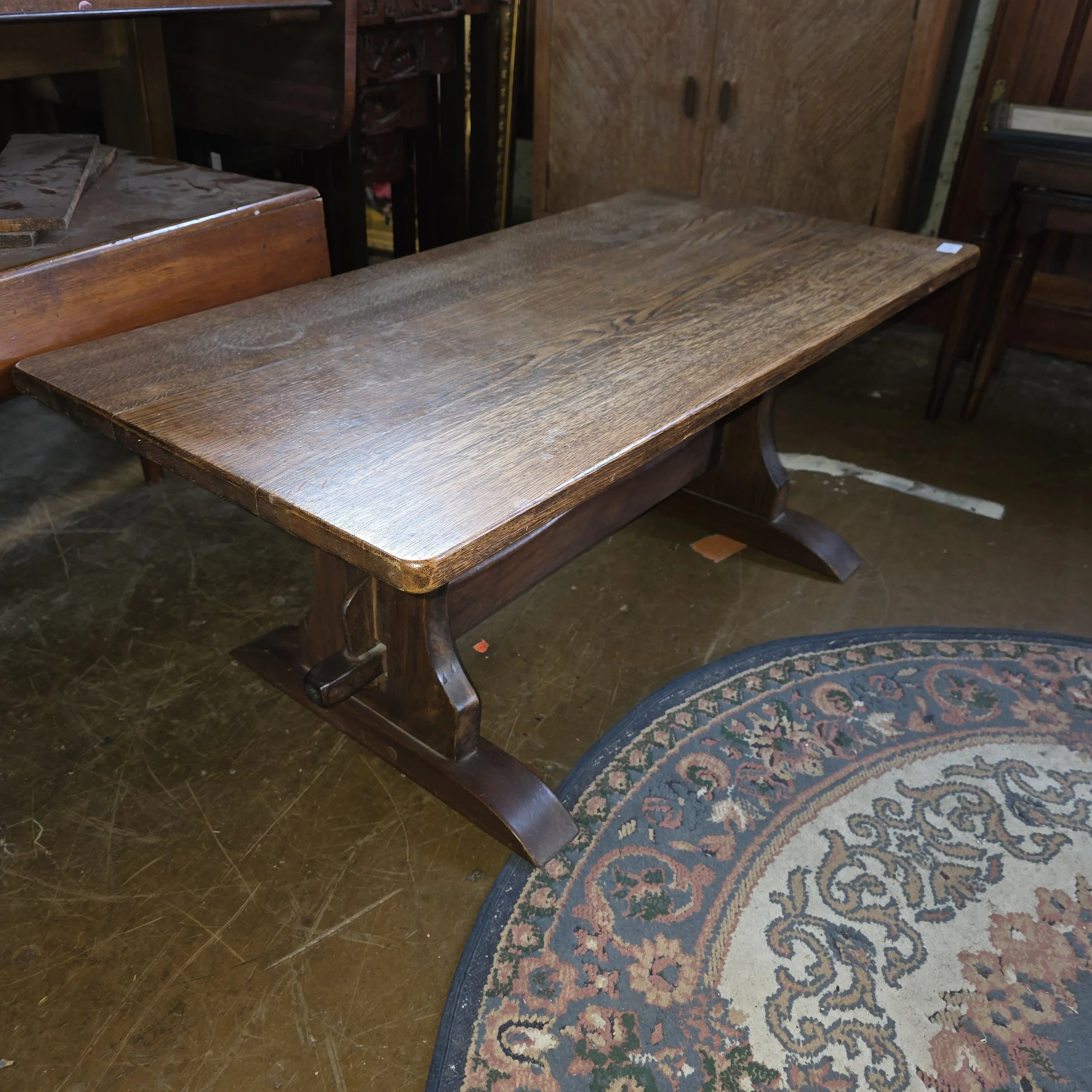 £35 - oak coffee table  - 91cm wide 46cm deep 37cm high