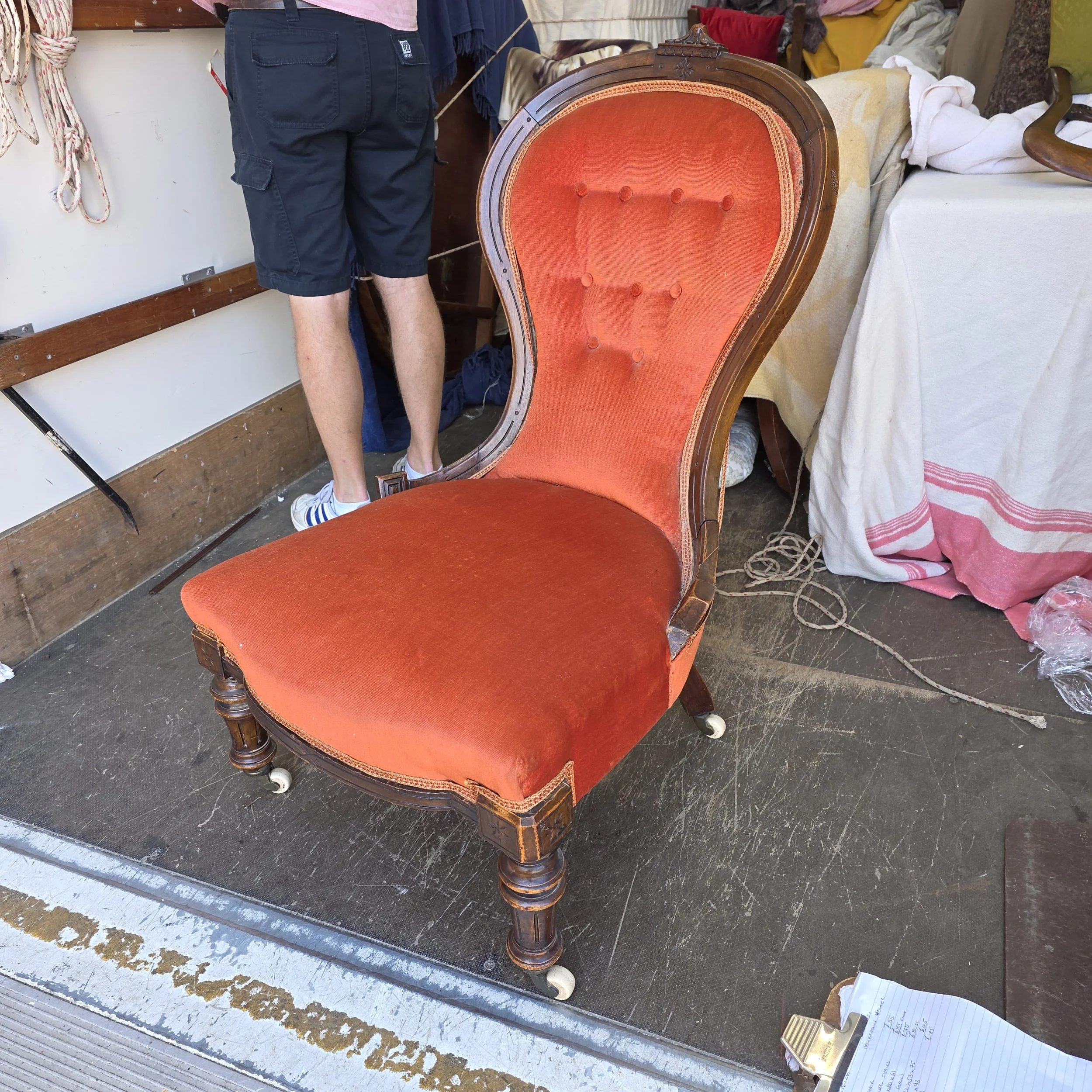 £85 - slipper chair antique
