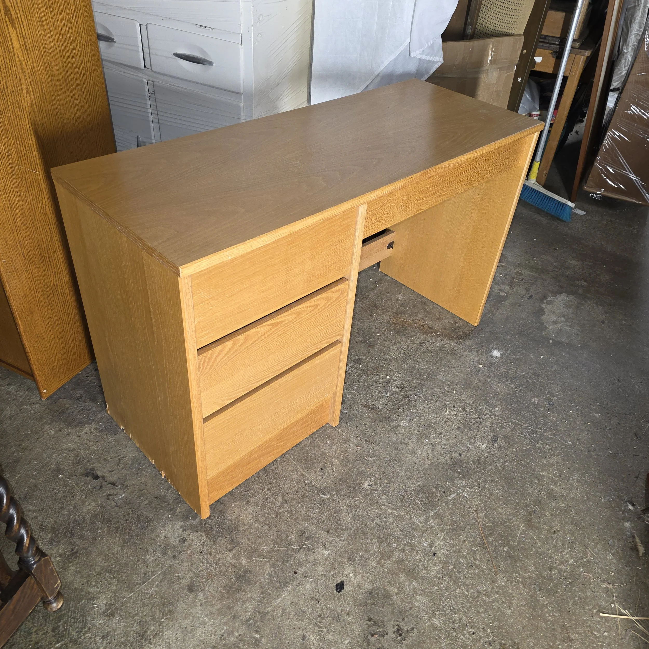 £65 - danish desk -  117cm wide 46cm deep 72cm high