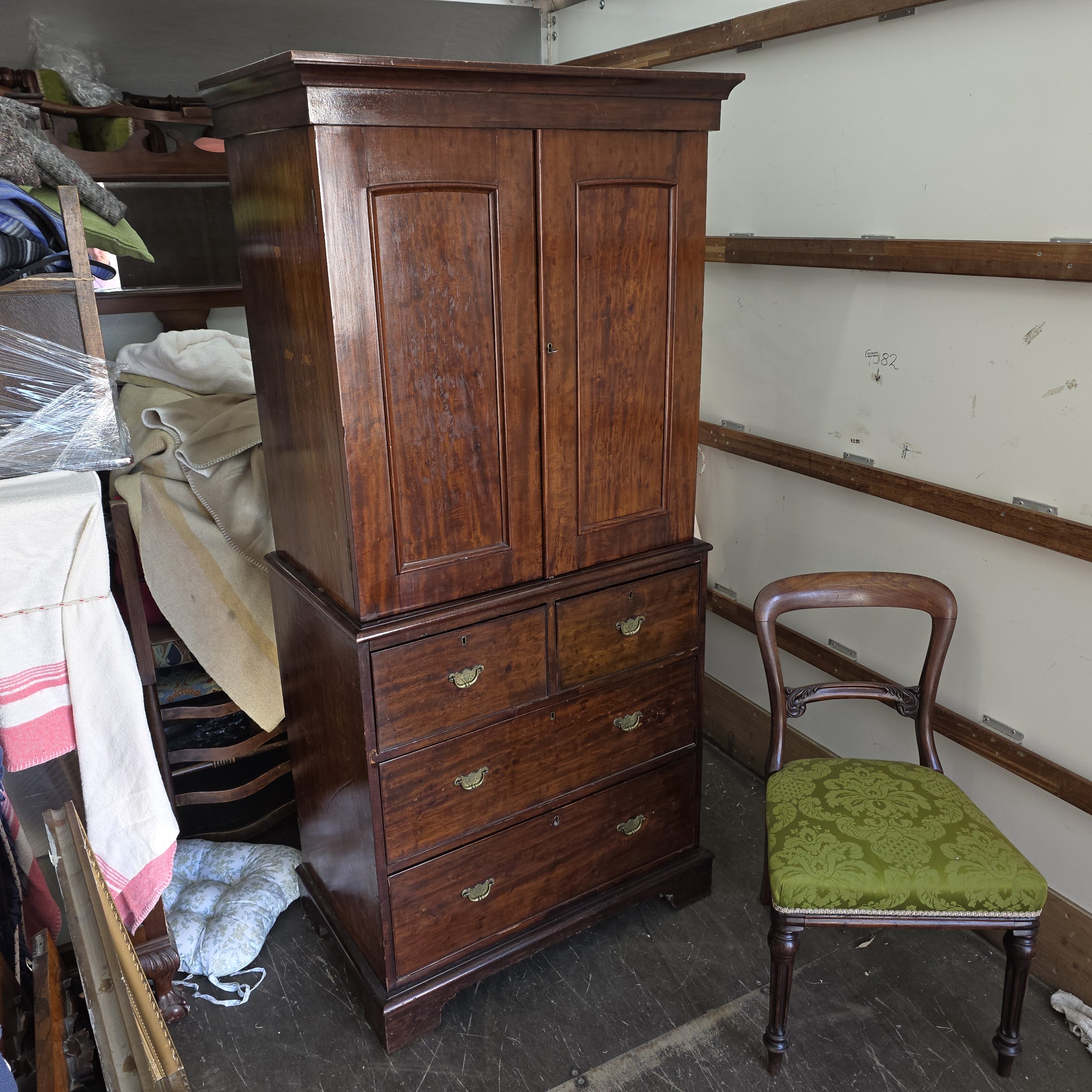 365 - linen press - 88cm wide 53cm deep 184cm high