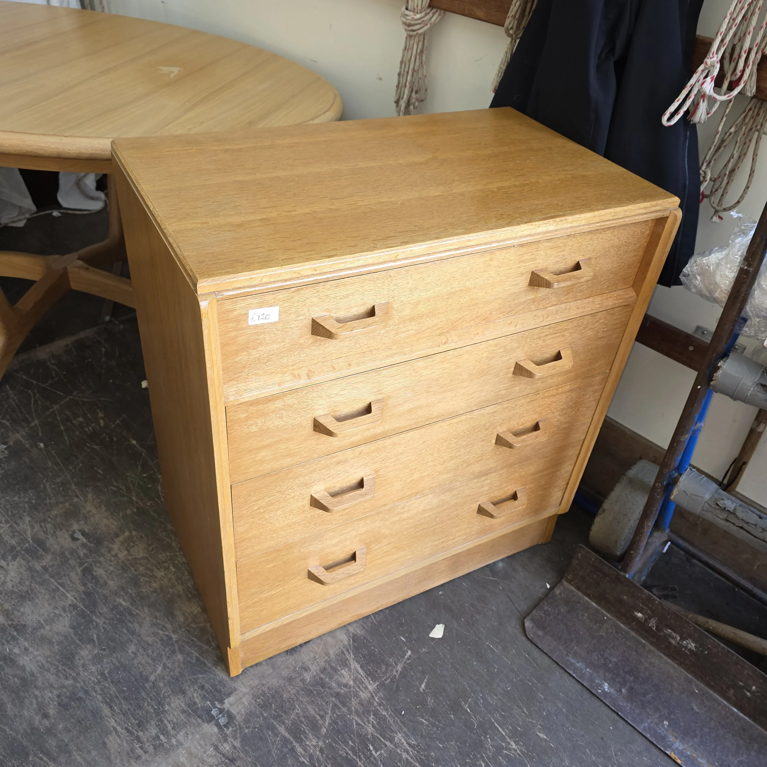 £120 - Gplan chest of drawers  - 77cm wide 46cm deep 85cm high