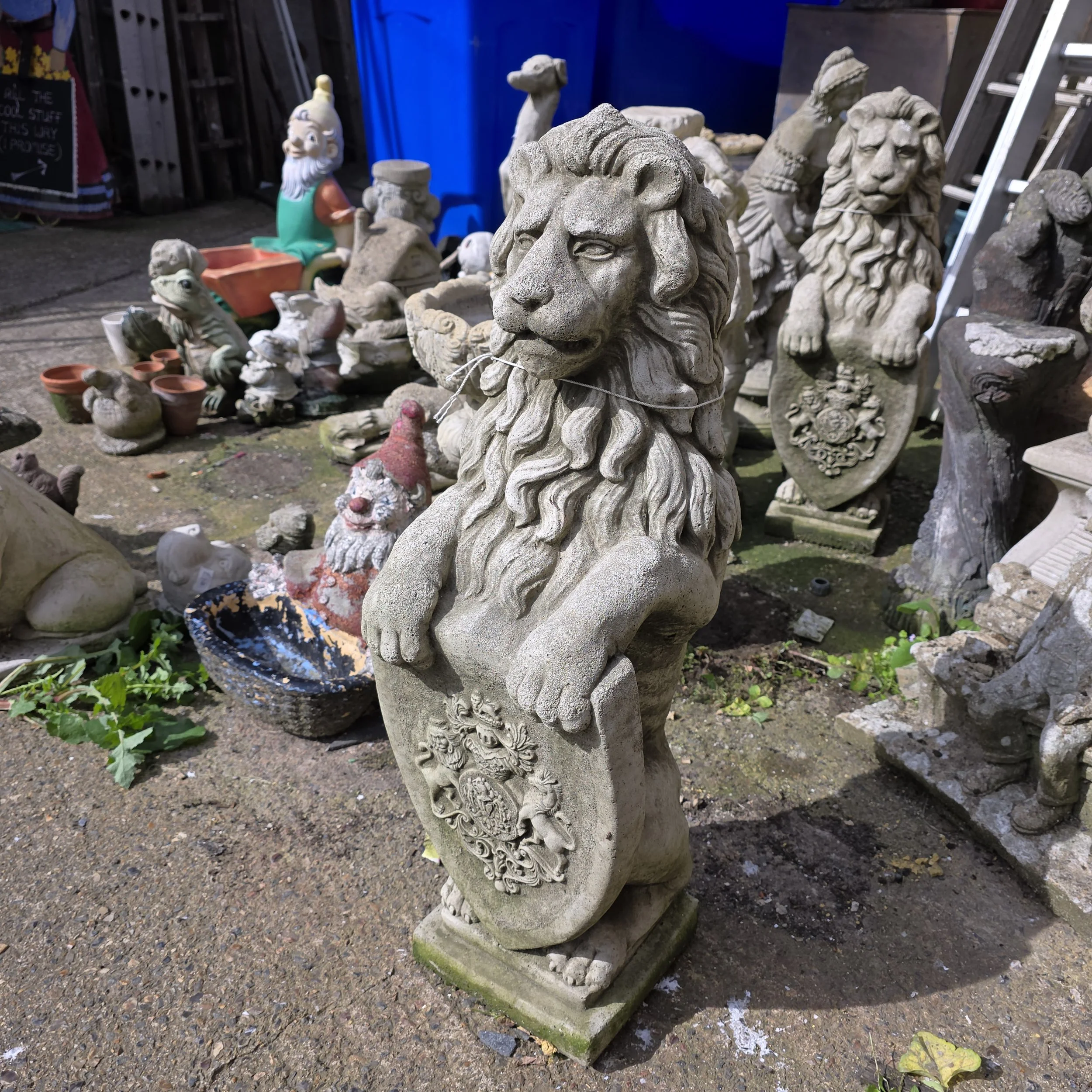 £110 each - armorial lions