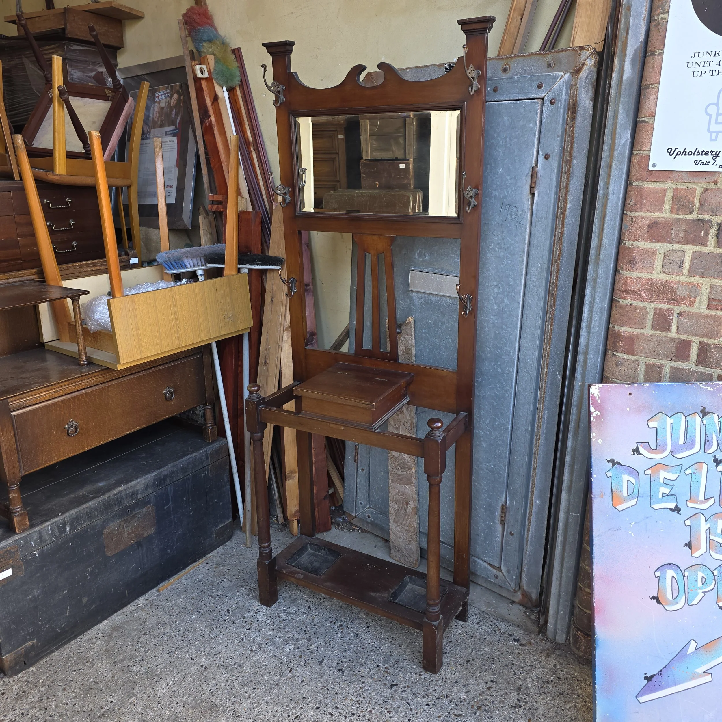 £110  - hallstand - 70cm wide 30cm deep 193cm high