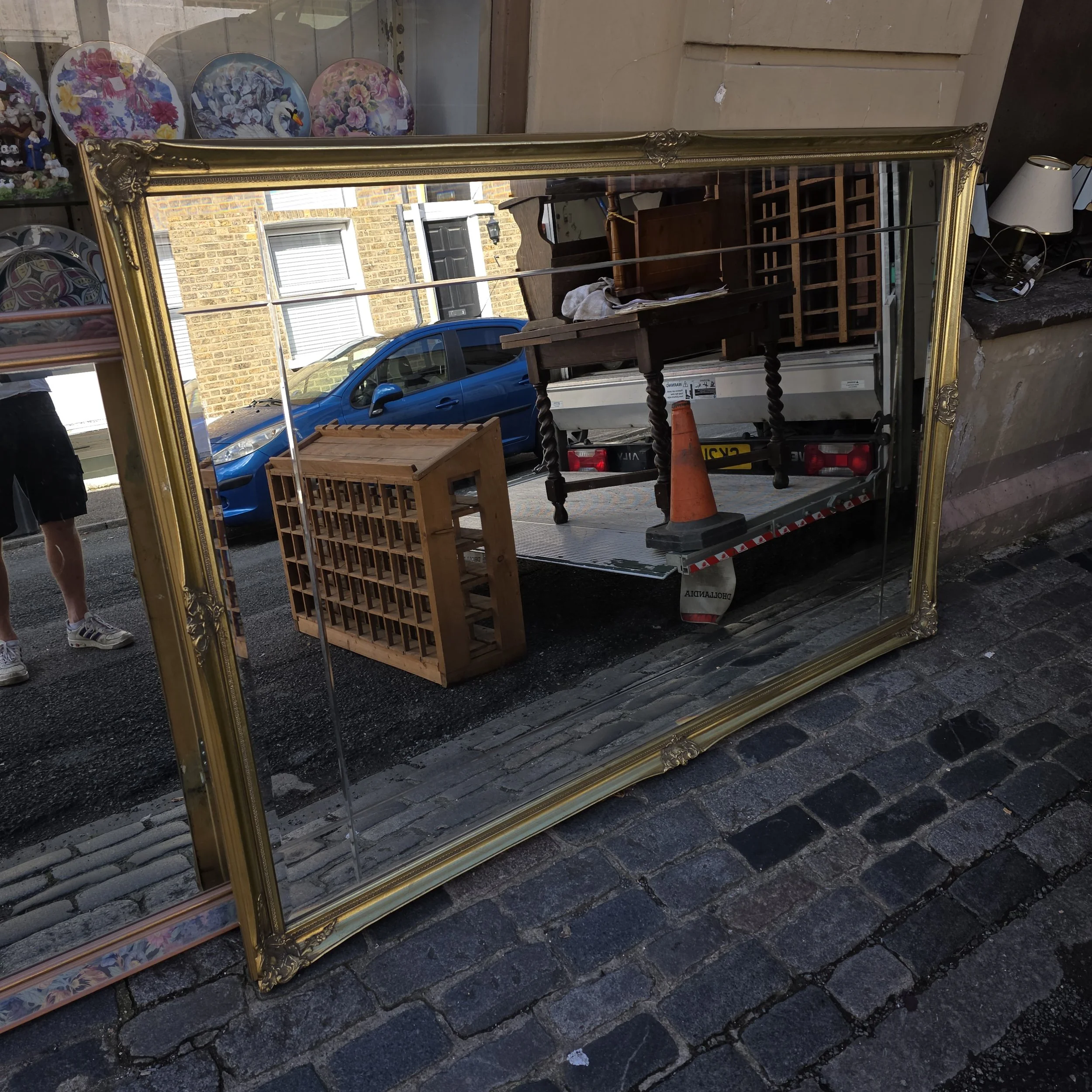 £185 -gilt mirror - 195cm by 129cm