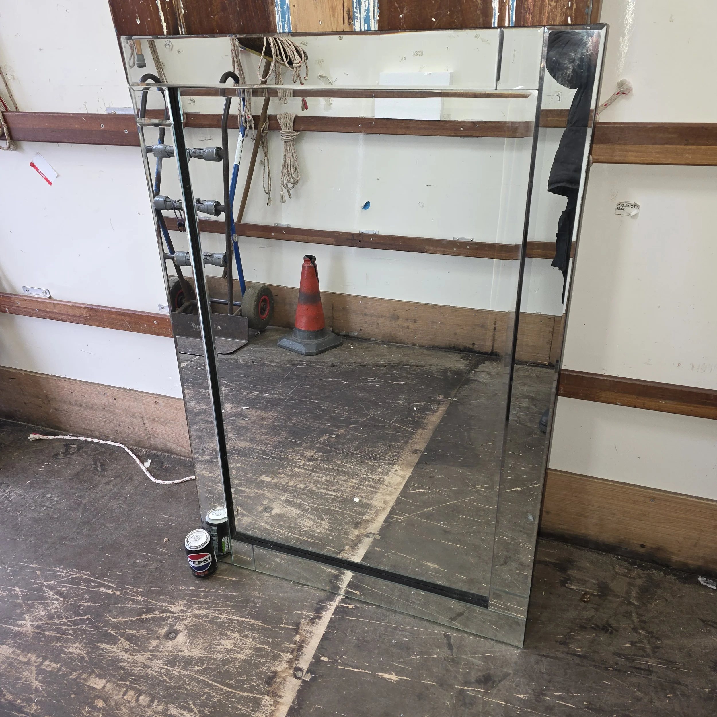 £15 - framless mirror  - 80cm by 121cm