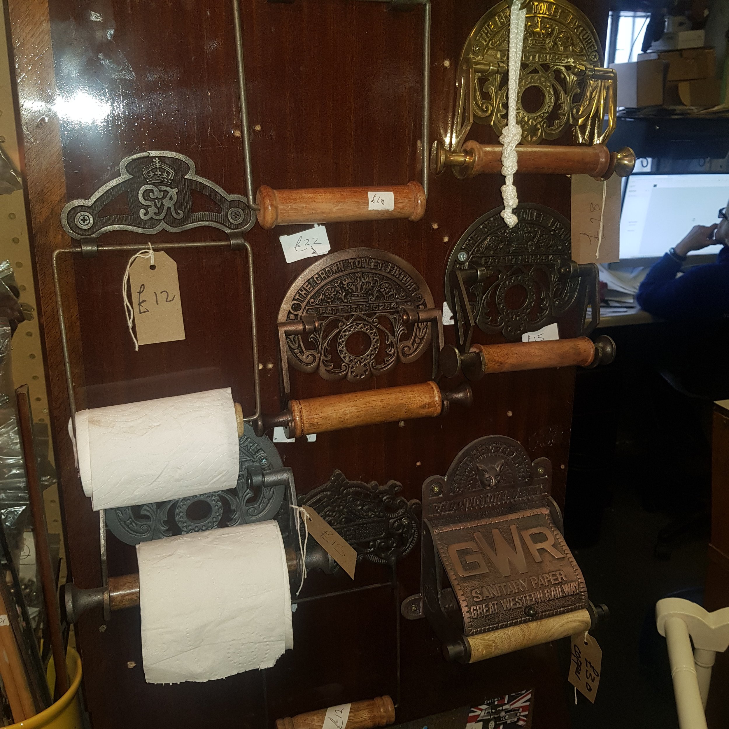 £12-£30 toilet roll holders