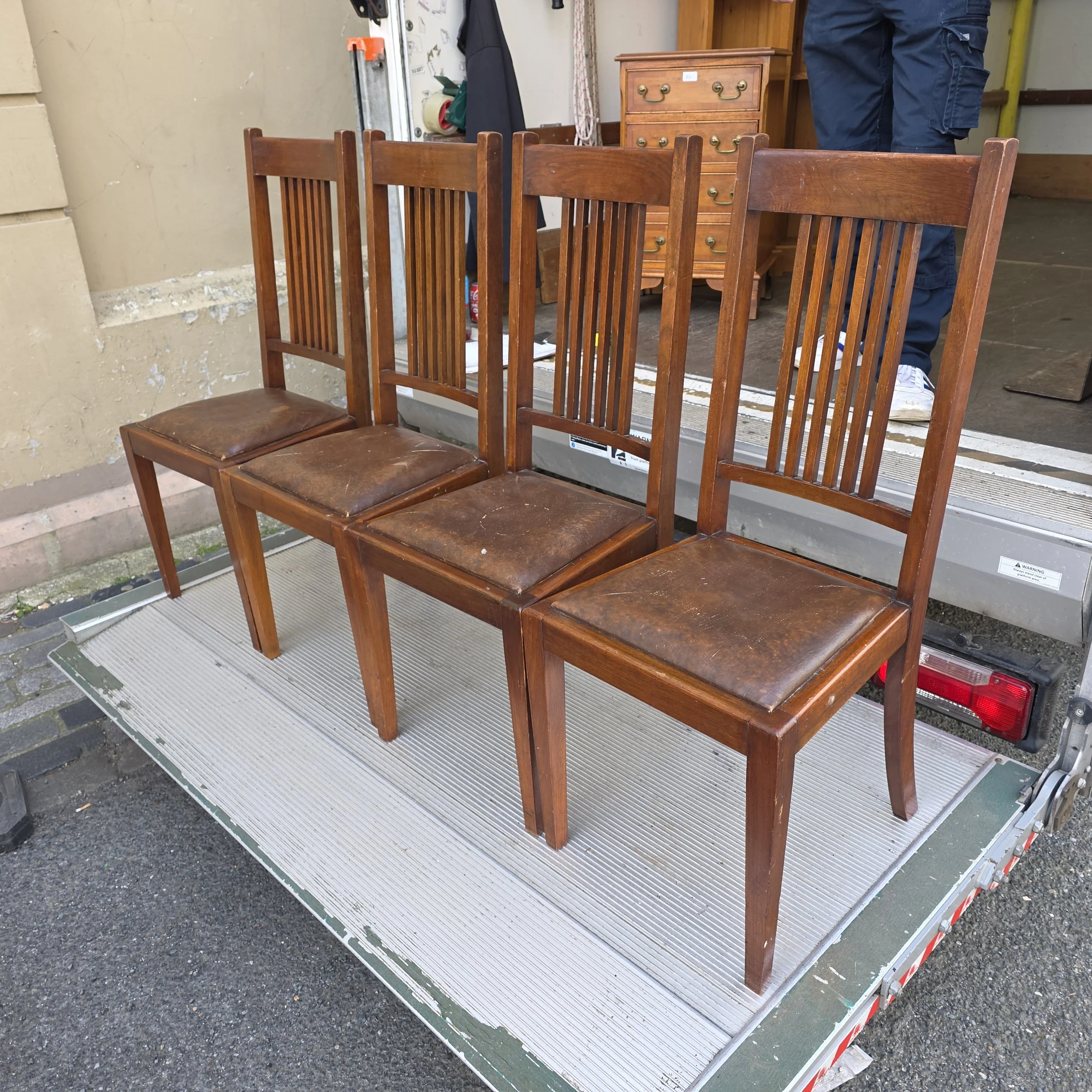 £80 - set of 4 mahogany dinning chairs
