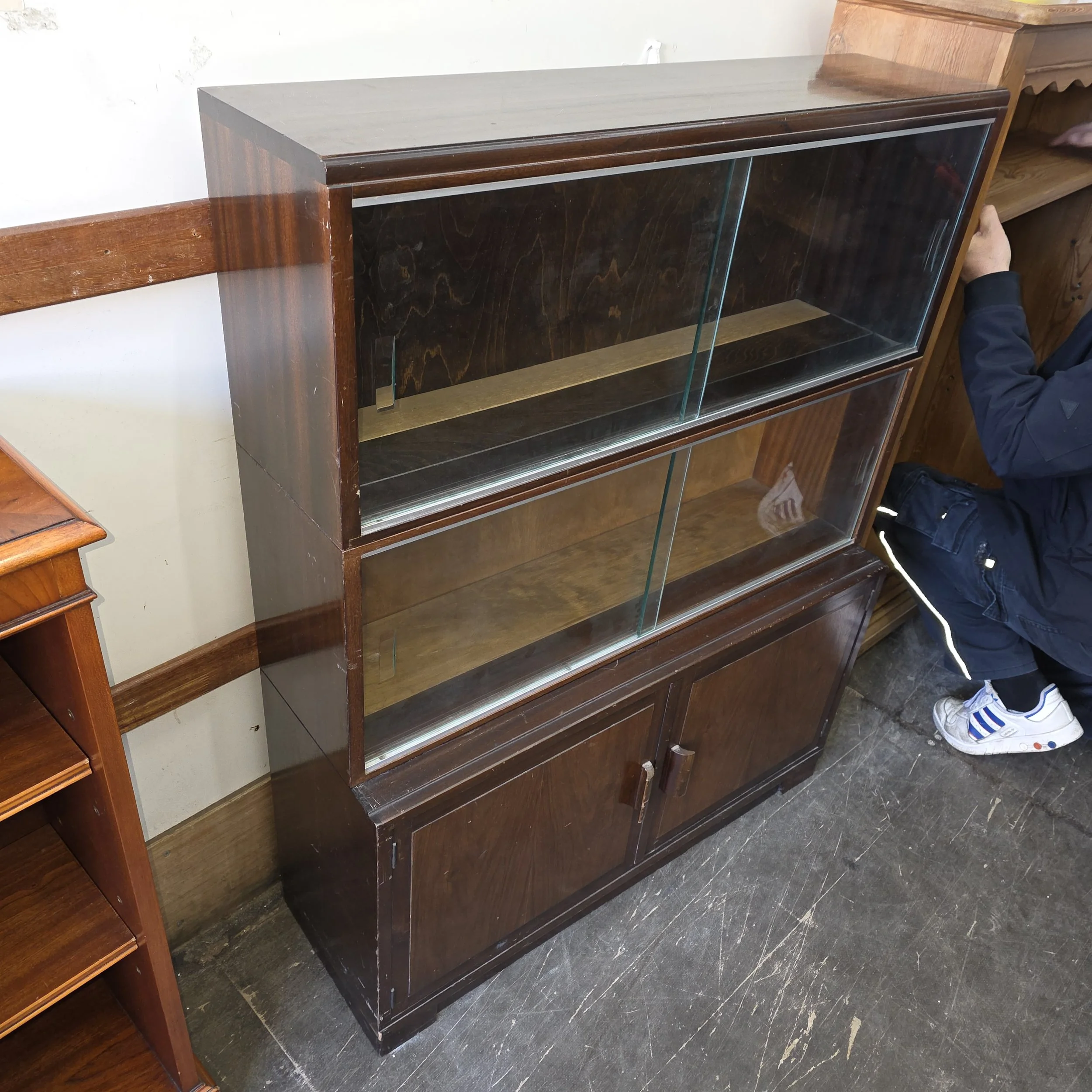 £95 - sectional bookcase  - 89cm wide 29cm deep 113cm high