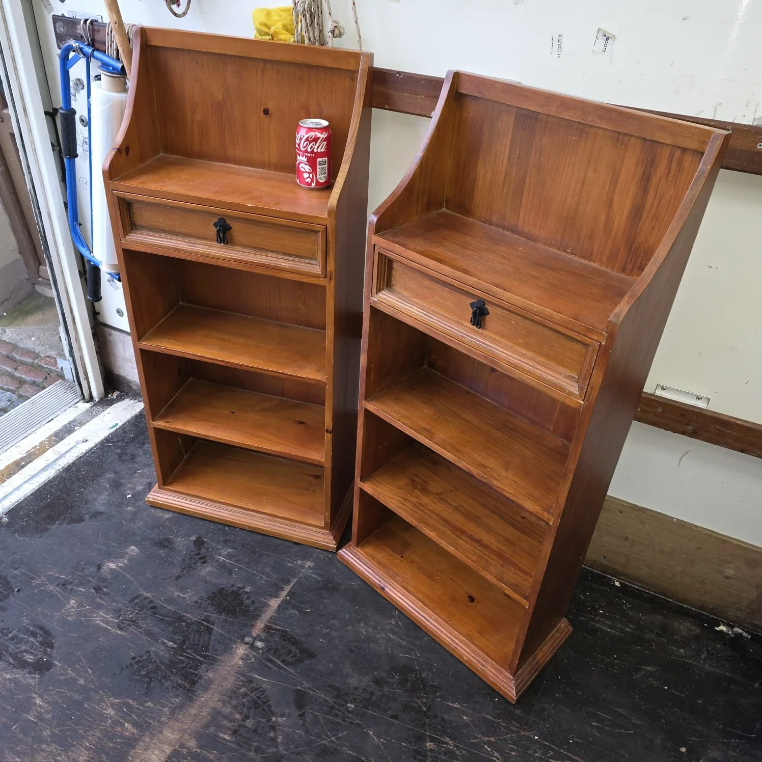 £35 each -  book shelves - 50cm wide 22cm deep 106cm high