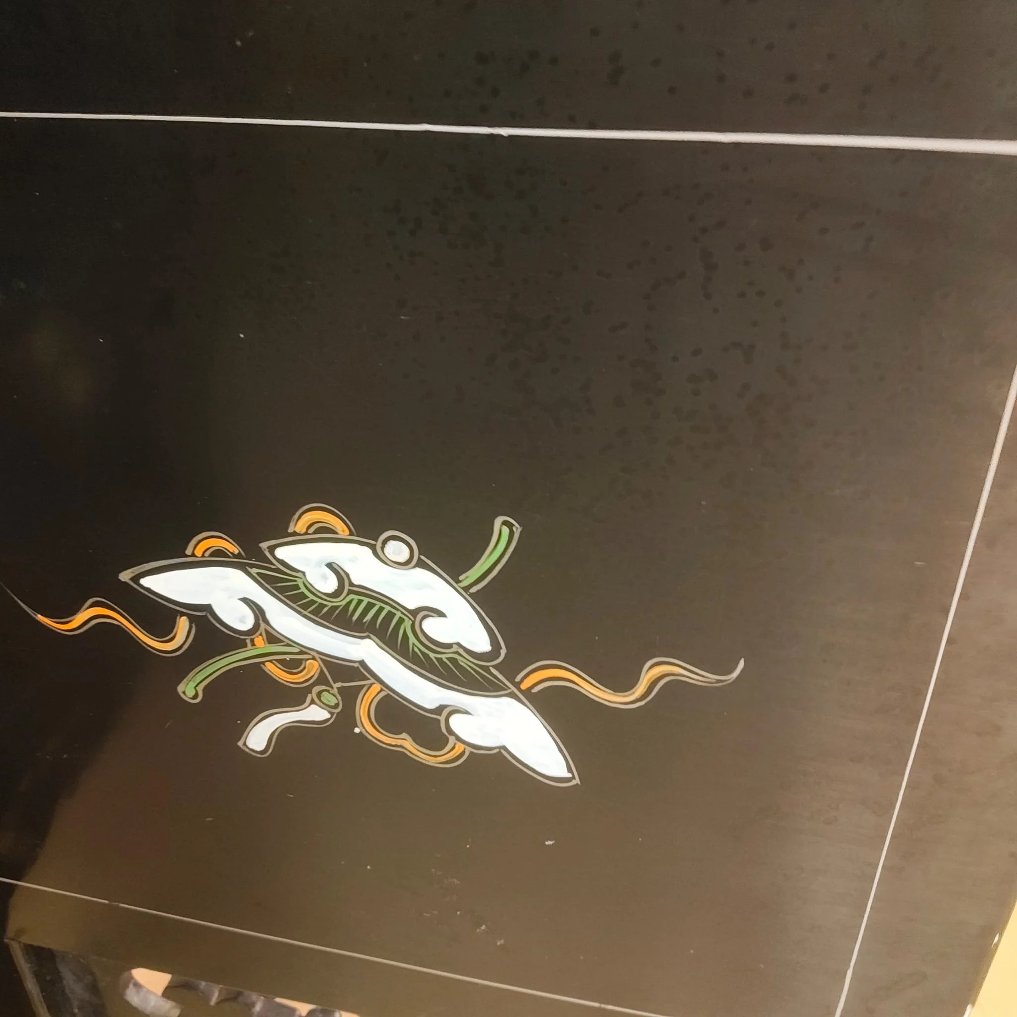 £950 - 4 fold screen   - each panel 46cm wide 5cm deep 183cm high